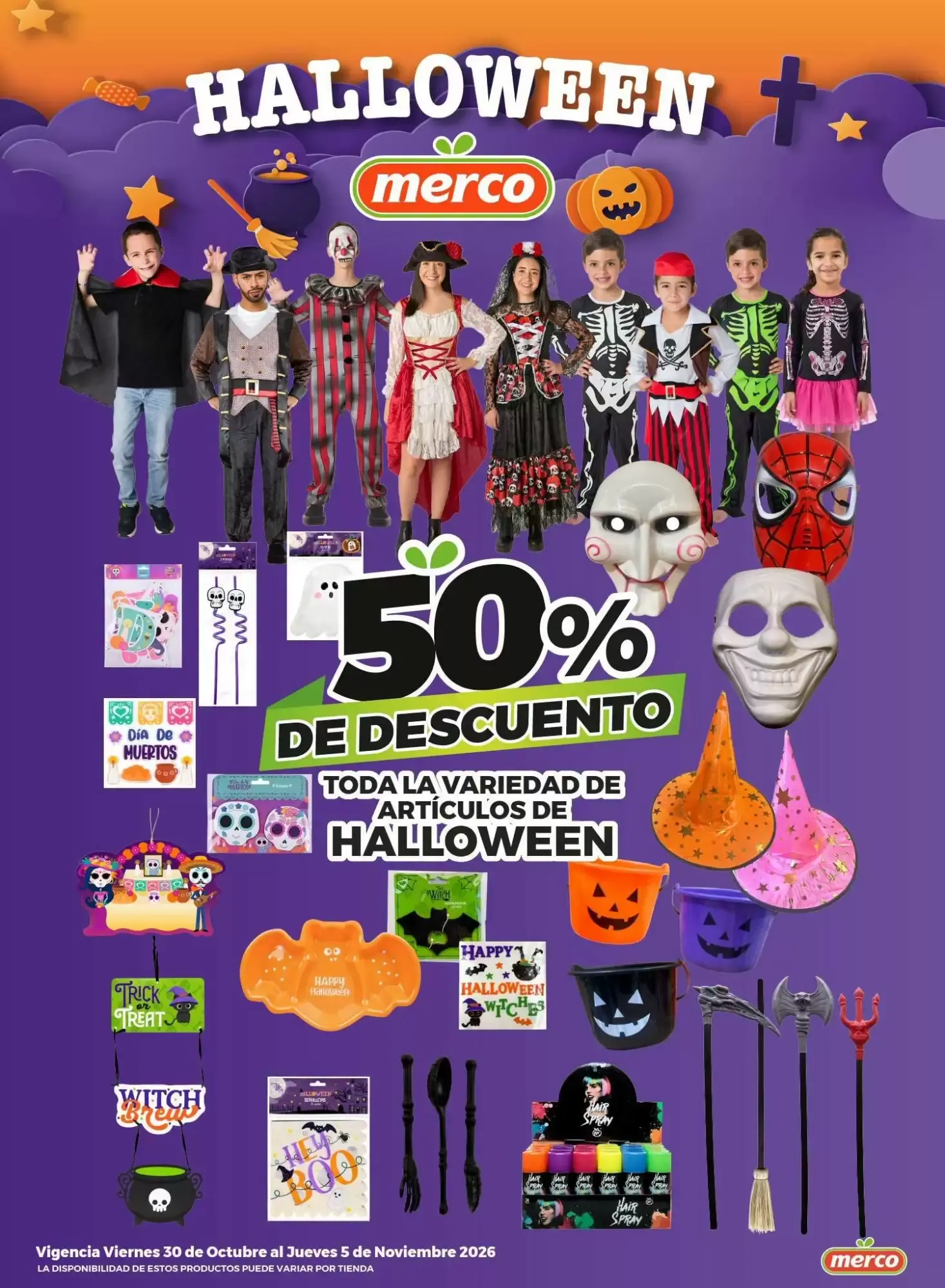 Catálogo de Halloween Merco 30 de octubre al 5 de noviembre 2026 - Pagina 1