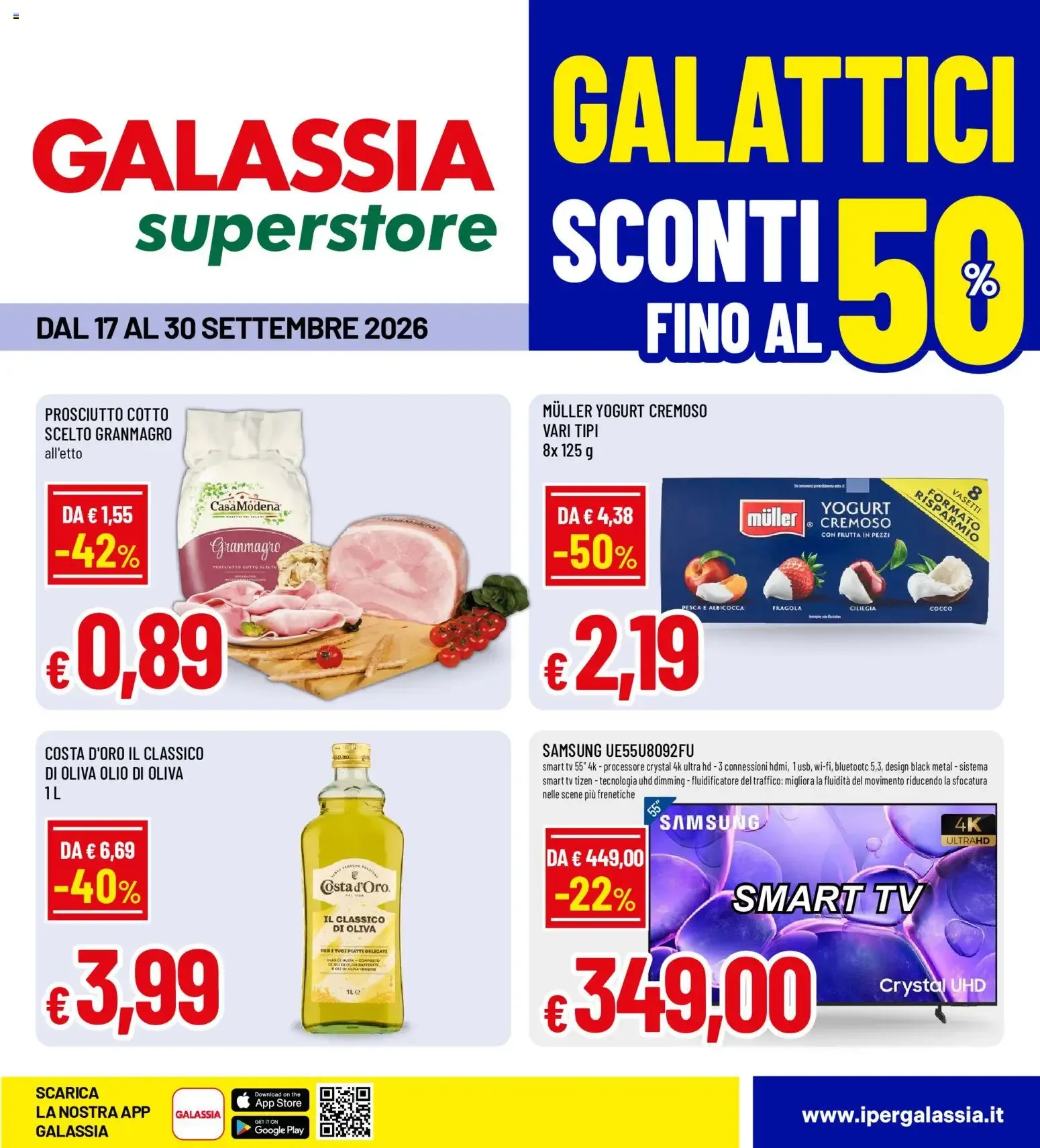 Nuovo Galassia volantino Superstore dal 17/09/2026 > offerte anteprima 🛍️ da 17 settembre a 30 settembre di 2026 - Pagina del volantino 1
