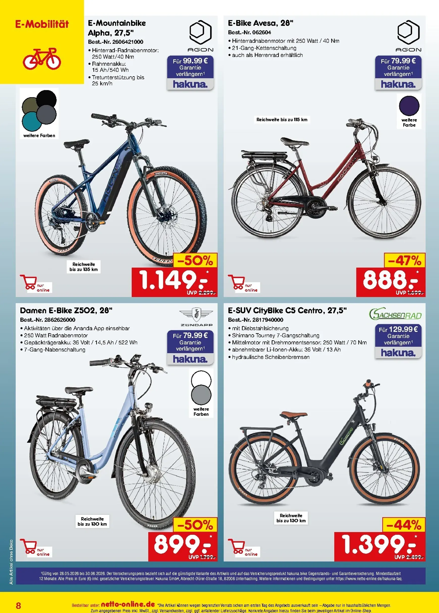Netto Marken Discount - Online-Angebote Prospekt – von Montag 01.06.2026 bis Dienstag 30.06.2026 von 1. Juni bis 30. Juni 2026 - Prospekt seite 8