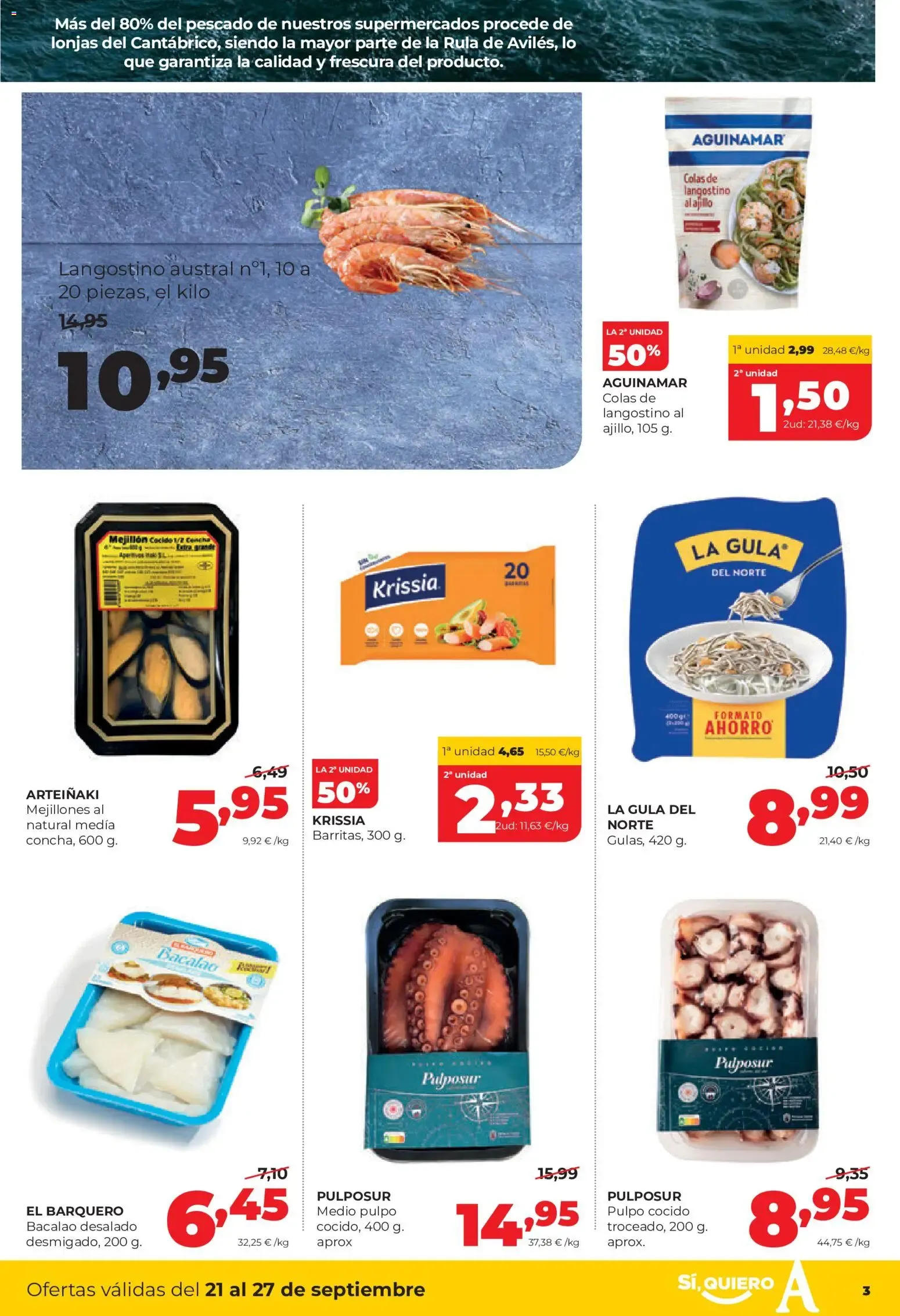 Catálogo de Alimerka folleto del 21/09/2026 | Catálogo 21 de septiembre al 27 de septiembre 2026 - Página 3