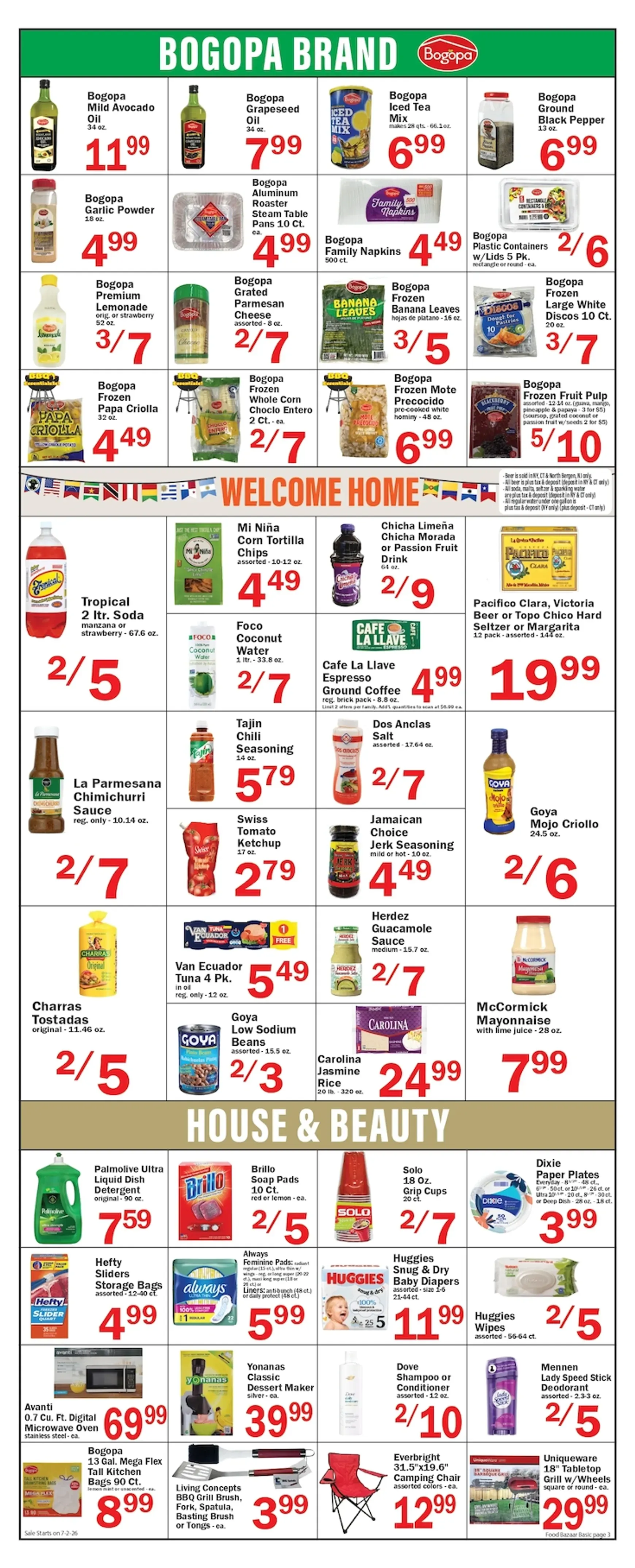 Weekly ad Current Food Bazaar leaflet valid from Thursday 07/02/2026 to Wednesday 07/08/2026 from July 2 to July 8 2026 - Page 3