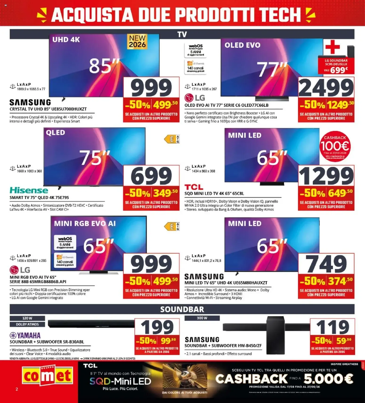 ACQUISTA DUE PRODOTTI TECH: IL MENO CARO TI COSTA LA METÀ da 24 settembre a 7 ottobre di 2026 - Pagina del volantino 2