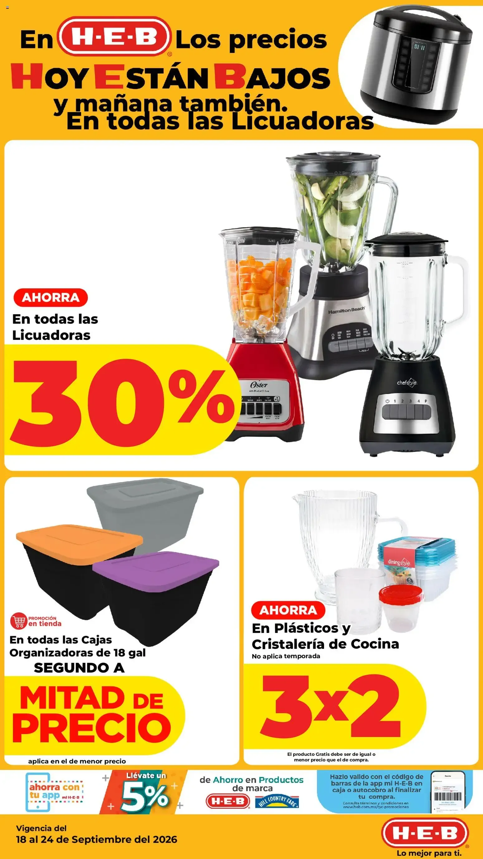 Catálogo de H-E-B: Los precios hoy están bajos y mañana también. 18 de septiembre al 24 de septiembre 2026 - Pagina 11