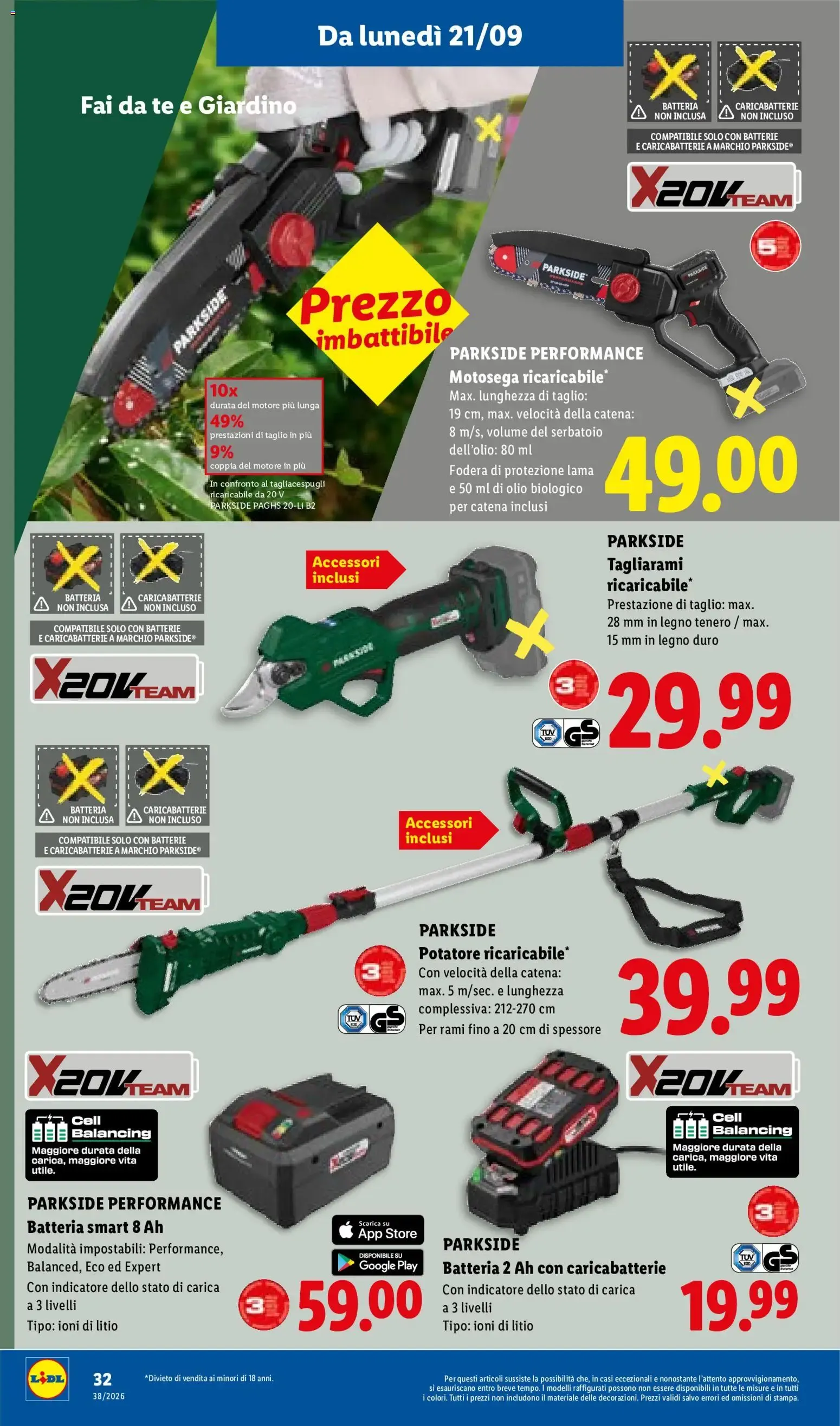 Lidl XXL Grande formato, grande convenienza y Mega Offerte da 17 settembre a 23 settembre di 2026 - Pagina del volantino 38