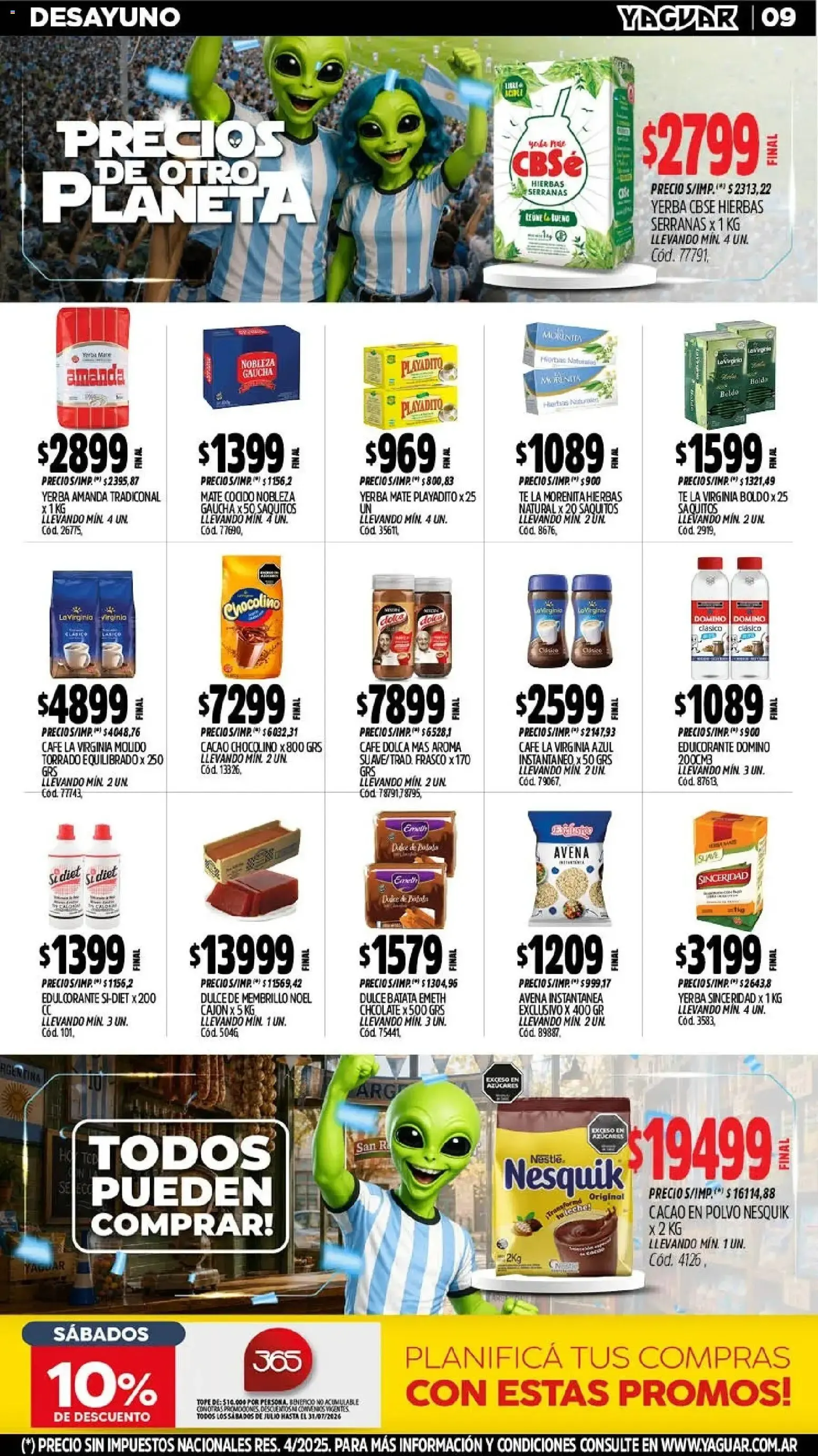 Ofertas de Yaguar - Oferta Semanal Santa Fé del 13/07/2026 - 19/07/2026 13 de julio al 19 de julio 2026 - Página 10 del catálogo