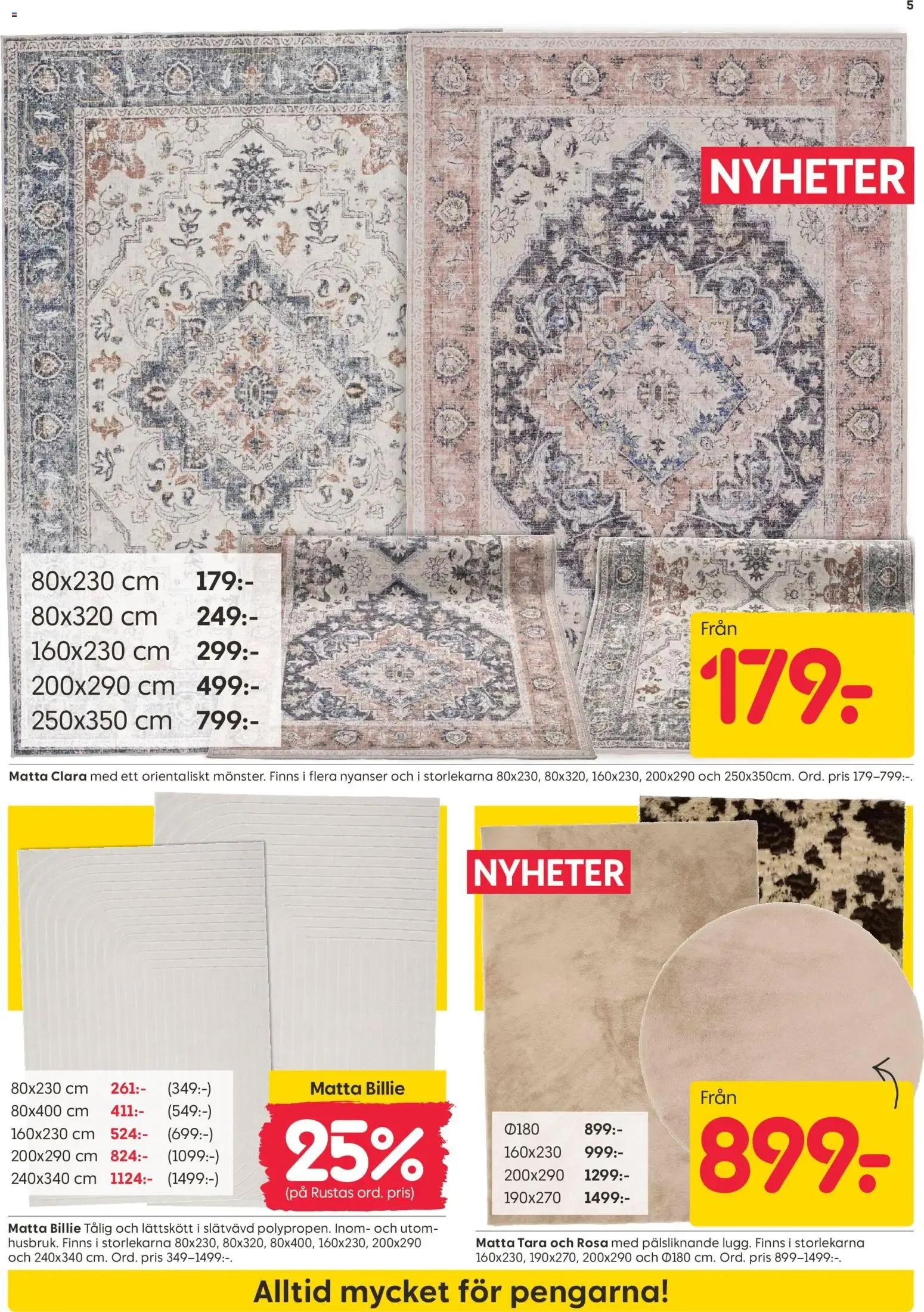Rusta erbjudanden från 03/08/2026 - 09/08/2026 > Reklamblad nuvarande rabatter från 3 augusti till 9 augusti 2026 - Reklamblad sidor 5