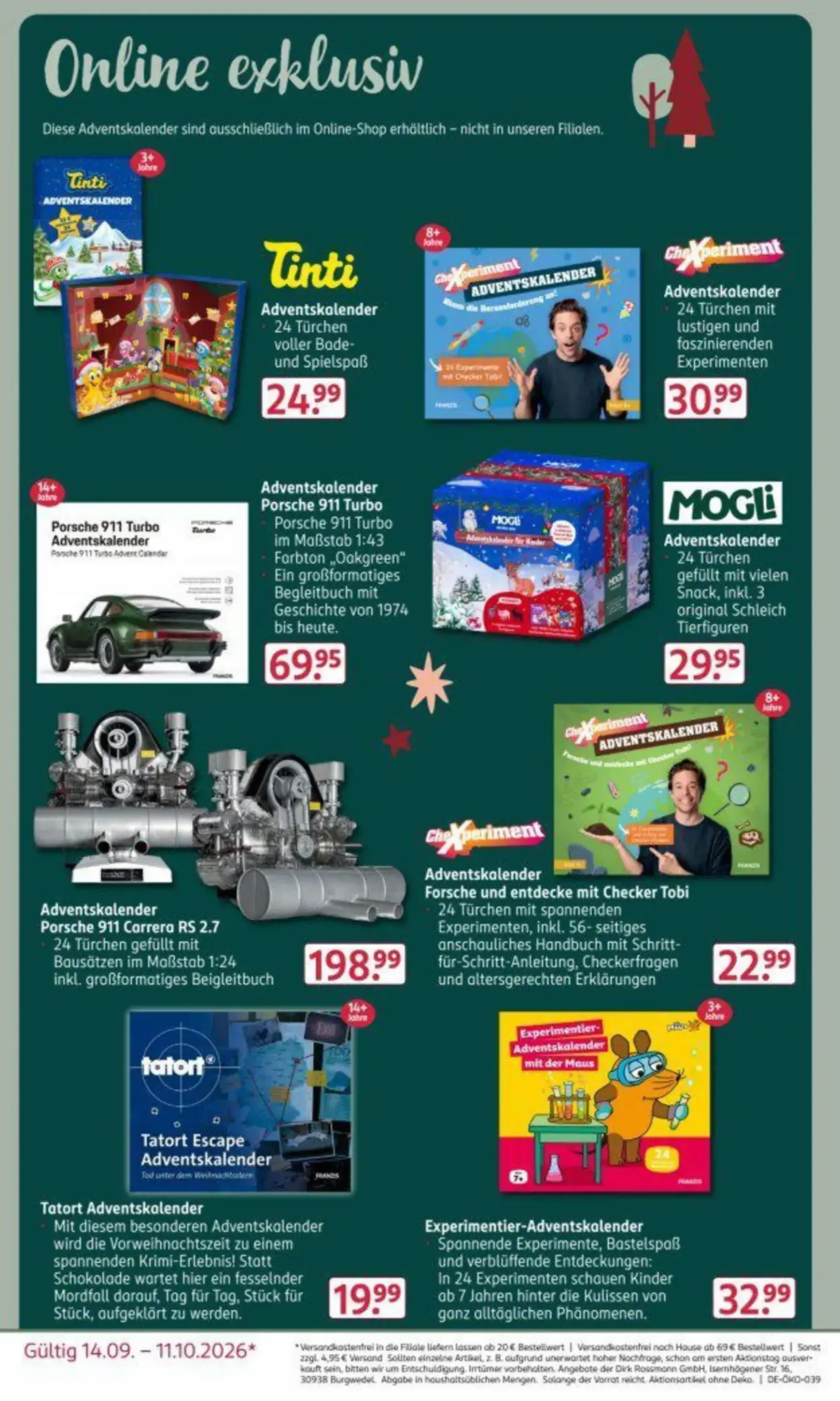 ROSSMANN Adventskalender Prospekt von 14. September bis 11. Oktober 2026 - Prospekt seite 9
