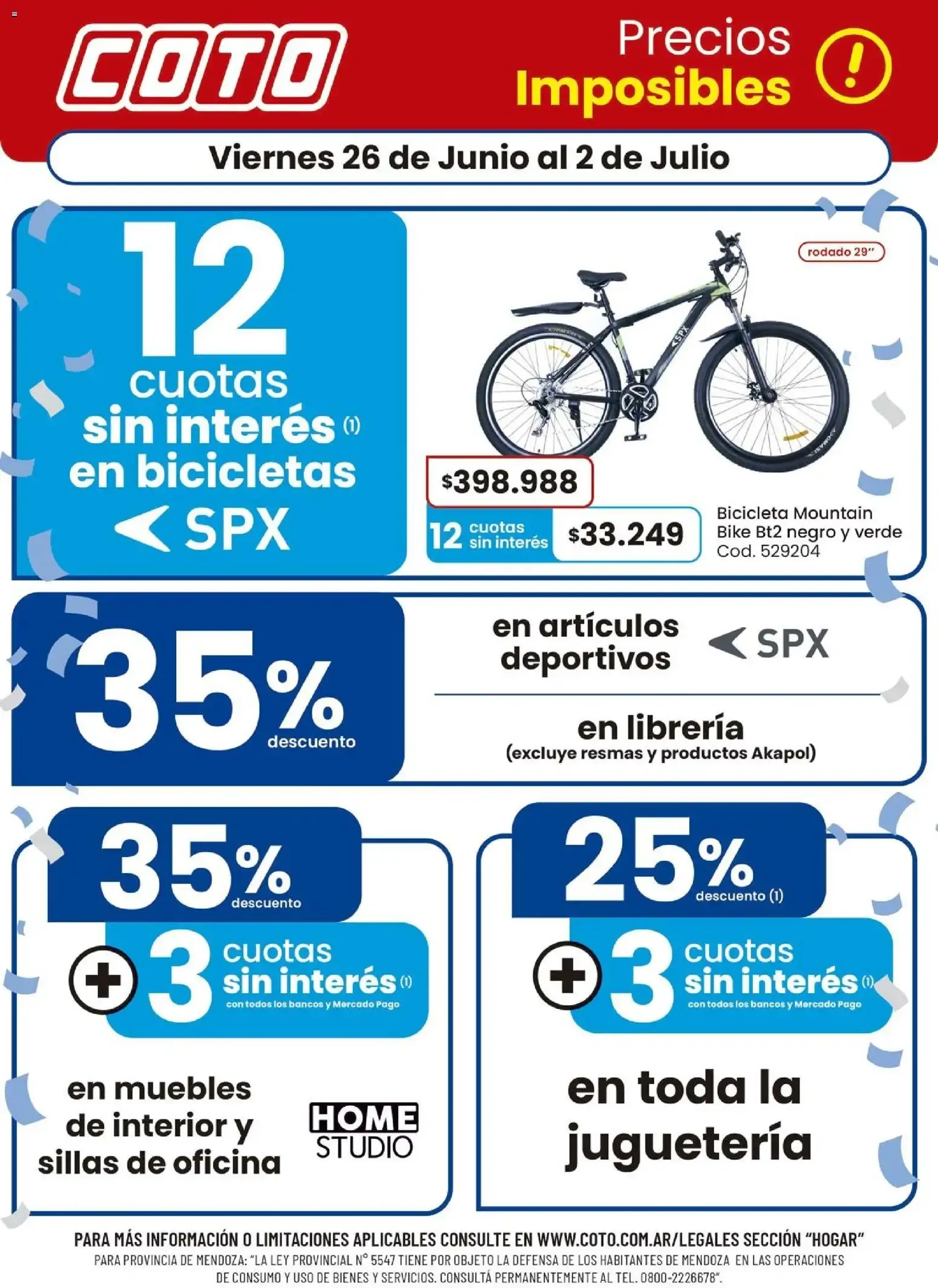 Ofertas de Coto Precios Imposibles 26 de junio al 2 de julio 2026 - Página 1 del catálogo