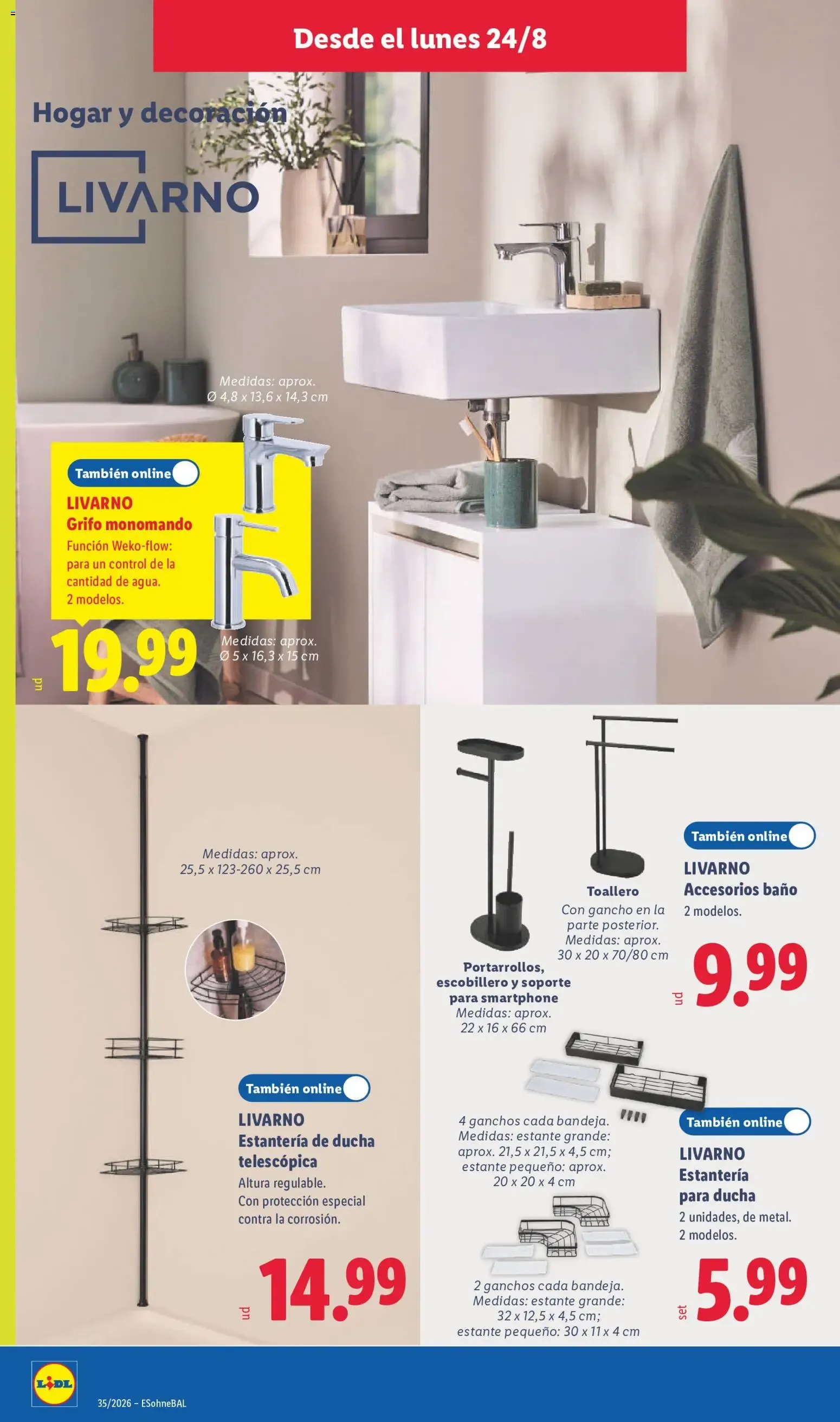 Catálogo de Lidl folleto de bazar del 24/08/2026 | Ofertas 24 de agosto al 30 de agosto 2026 - Página 16