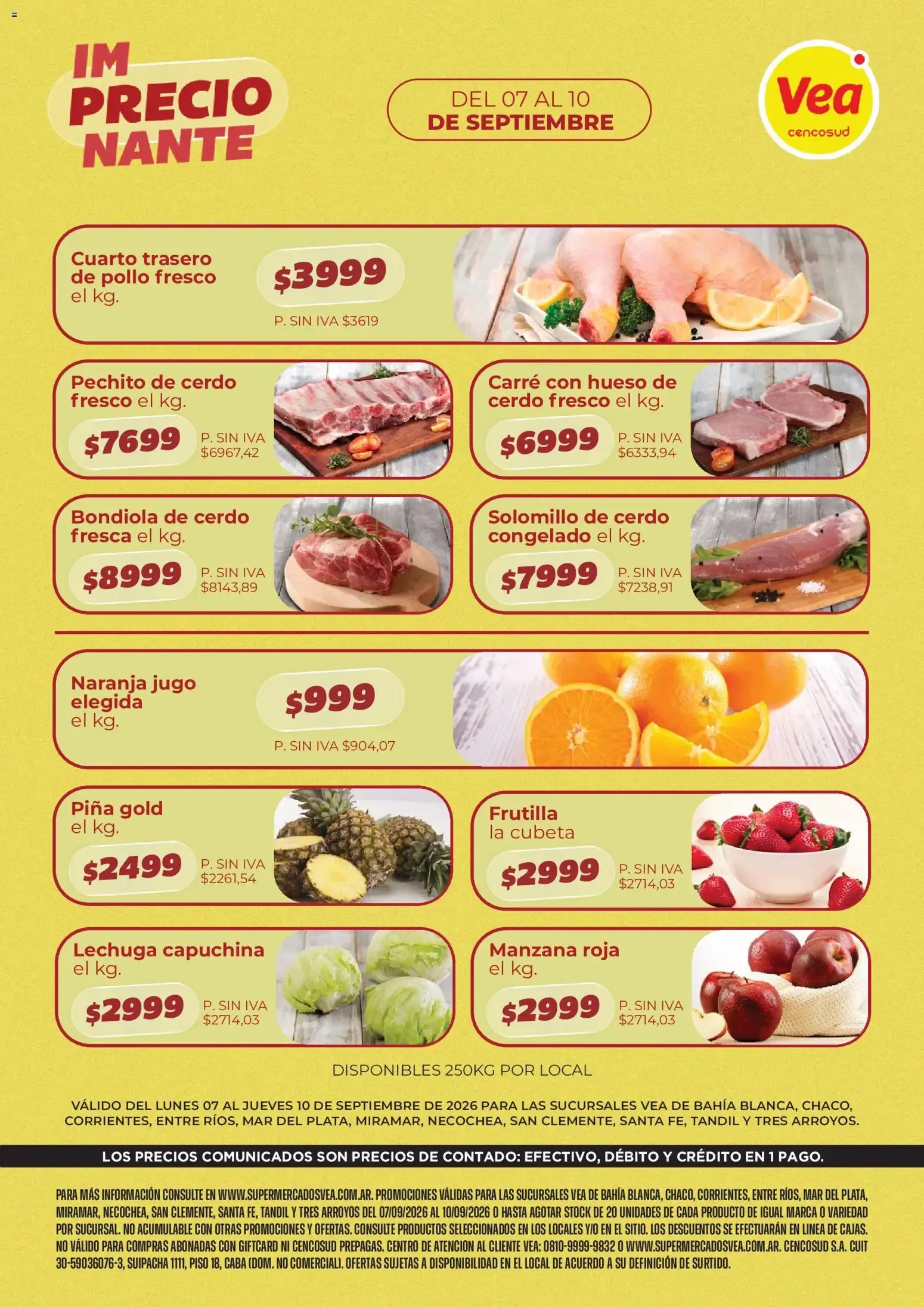 Ofertas de Vea - Volante Semanal del 07/09/2026 - 10/09/2026 7 de septiembre al 10 de septiembre 2026 - Página 1 del catálogo
