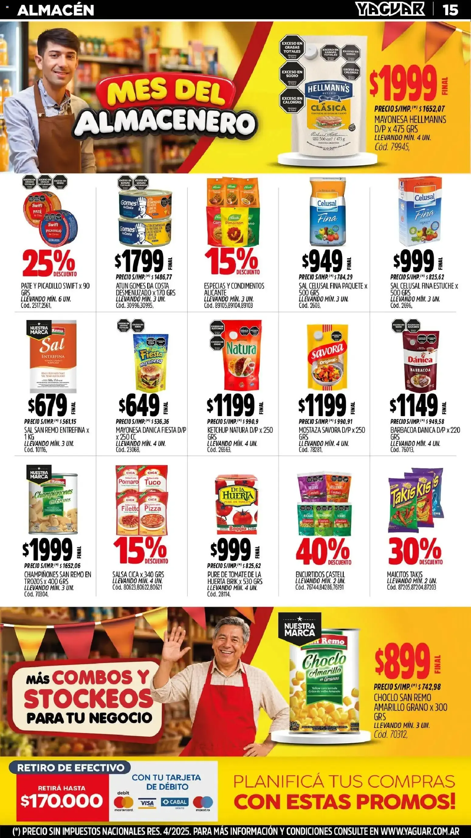 Ofertas de Mayorista Yaguar - Mes del Almacenero - Exclusivo para Salta 31 de agosto al 6 de septiembre 2026 - Página 15 del catálogo