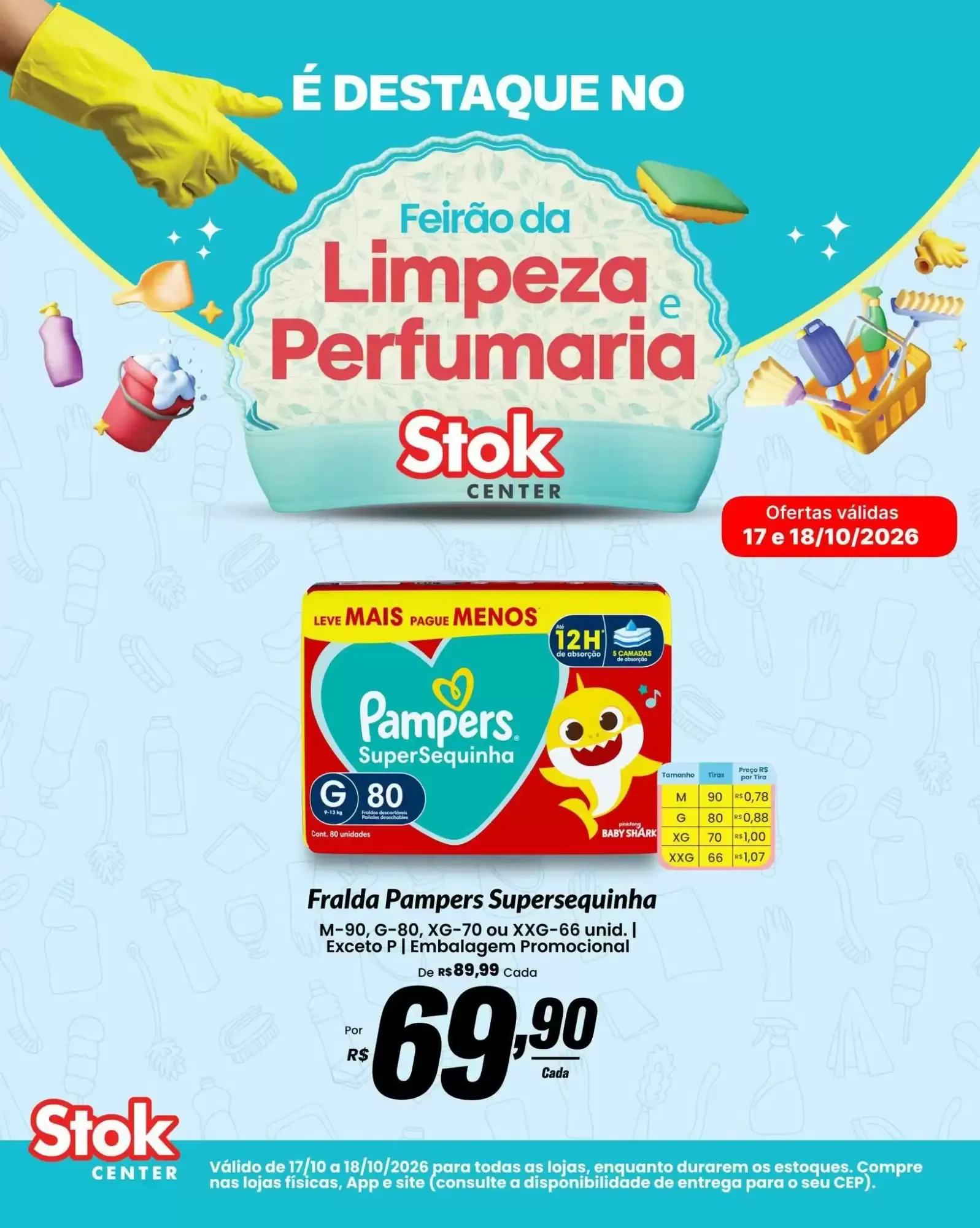 Encarte de Feirão da Limpeza e Perfumaria Stok Center 17 de outubro até 18 de outubro 2026 - Pagina 1