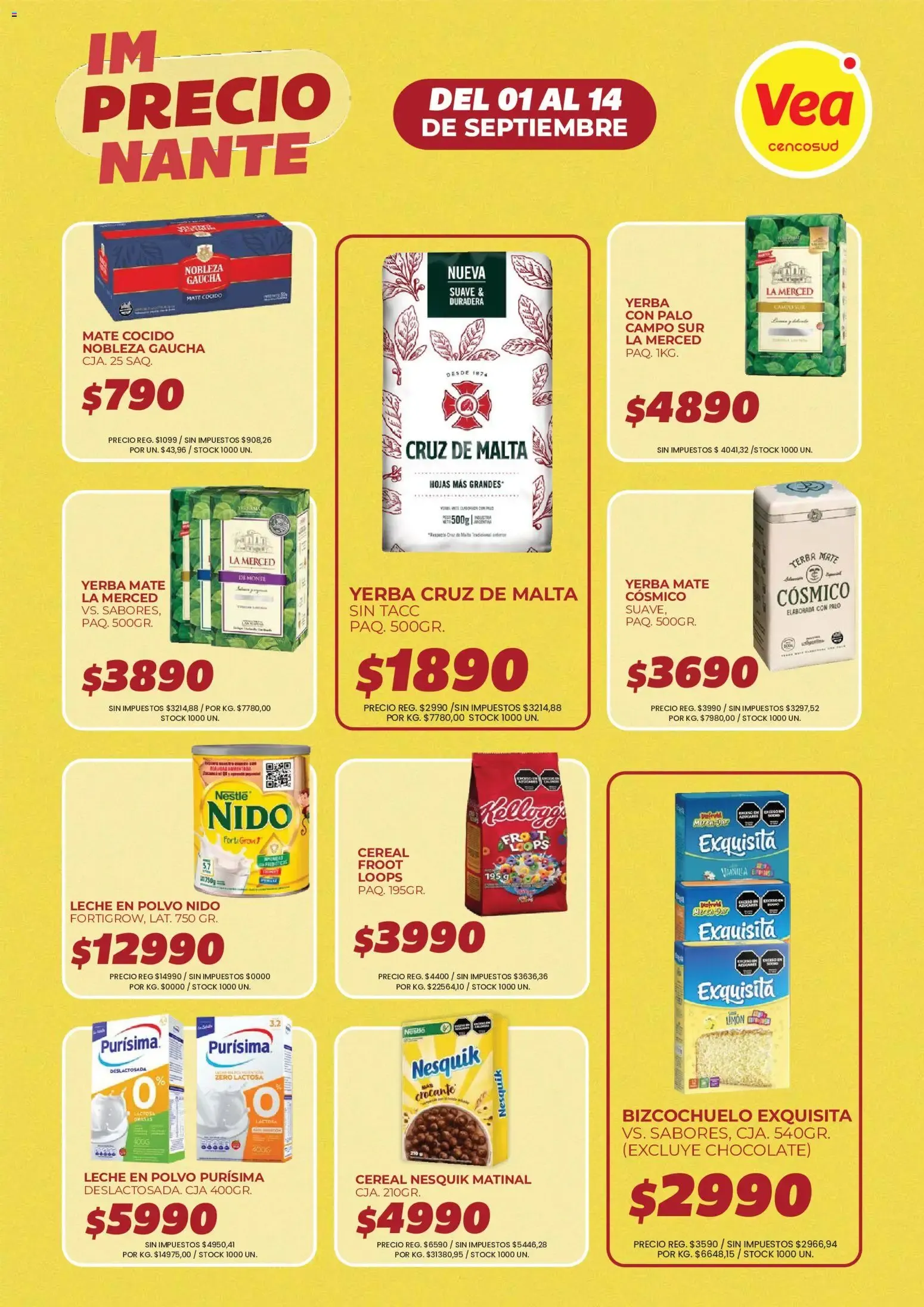 Ofertas de Vea - Folleto imPRECIOnante | Córdoba del 01/09/2026 - 14/09/2026 1 de septiembre al 14 de septiembre 2026 - Página 4 del catálogo
