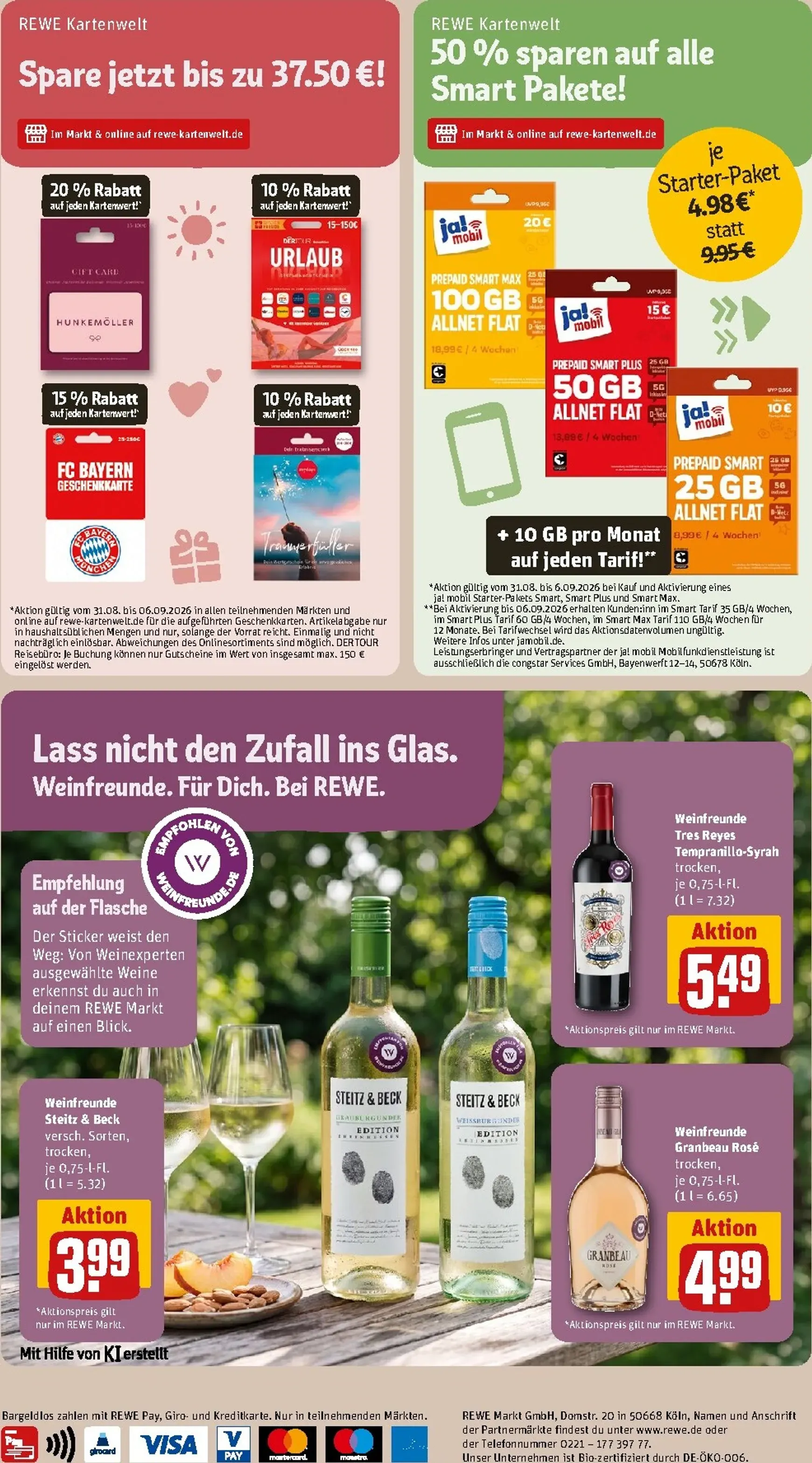 Rewe Prospekt – von Montag 31.08.2026 bis Samstag 05.09.2026 von 31. August bis 5. September 2026 - Prospekt seite 26