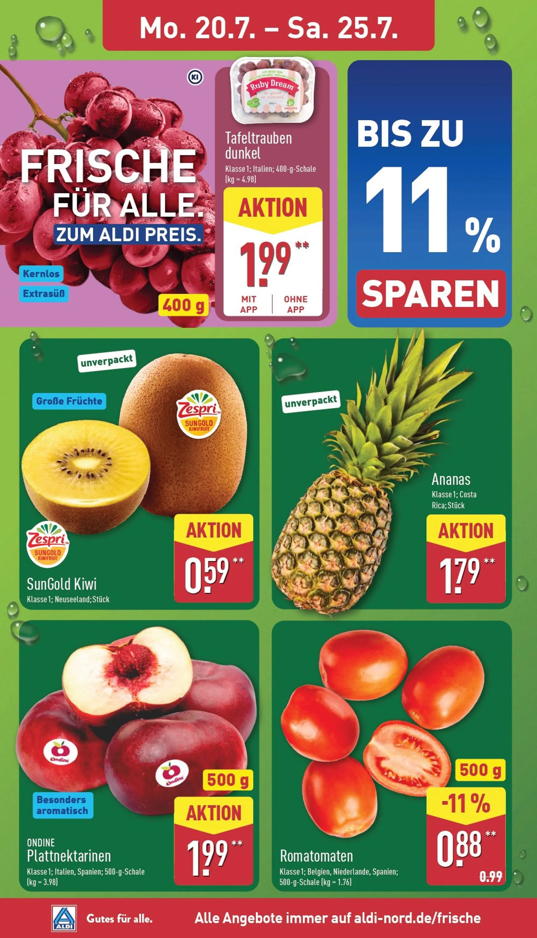 ALDI NORD Prospekt nächste Woche – von Montag 20.07.2026 bis Samstag 25.07.2026 von 20. Juli bis 25. Juli 2026 - Prospekt seite 2