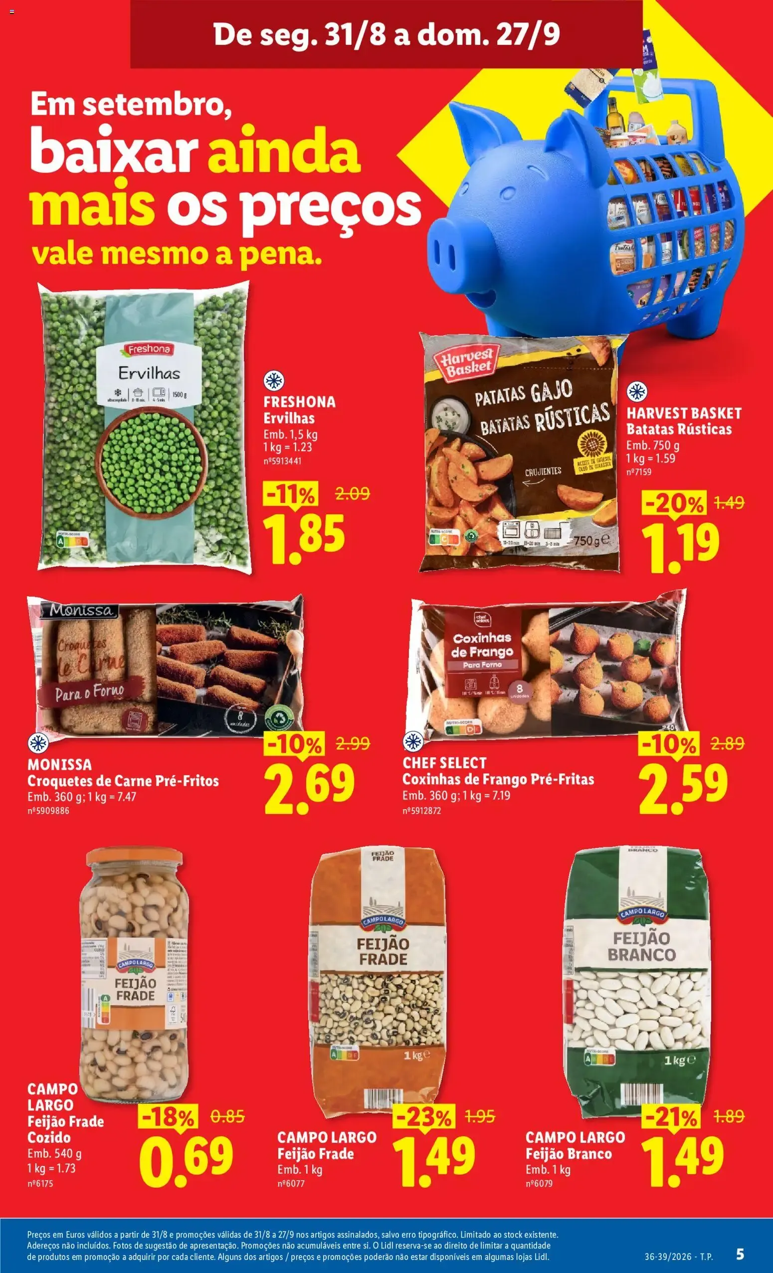 Folheto Lidl: Em setembro, baixar ainda mais os preços vale mesmo a pena. de 1 de setembro até 27 de setembro 2026 - Pagina 5