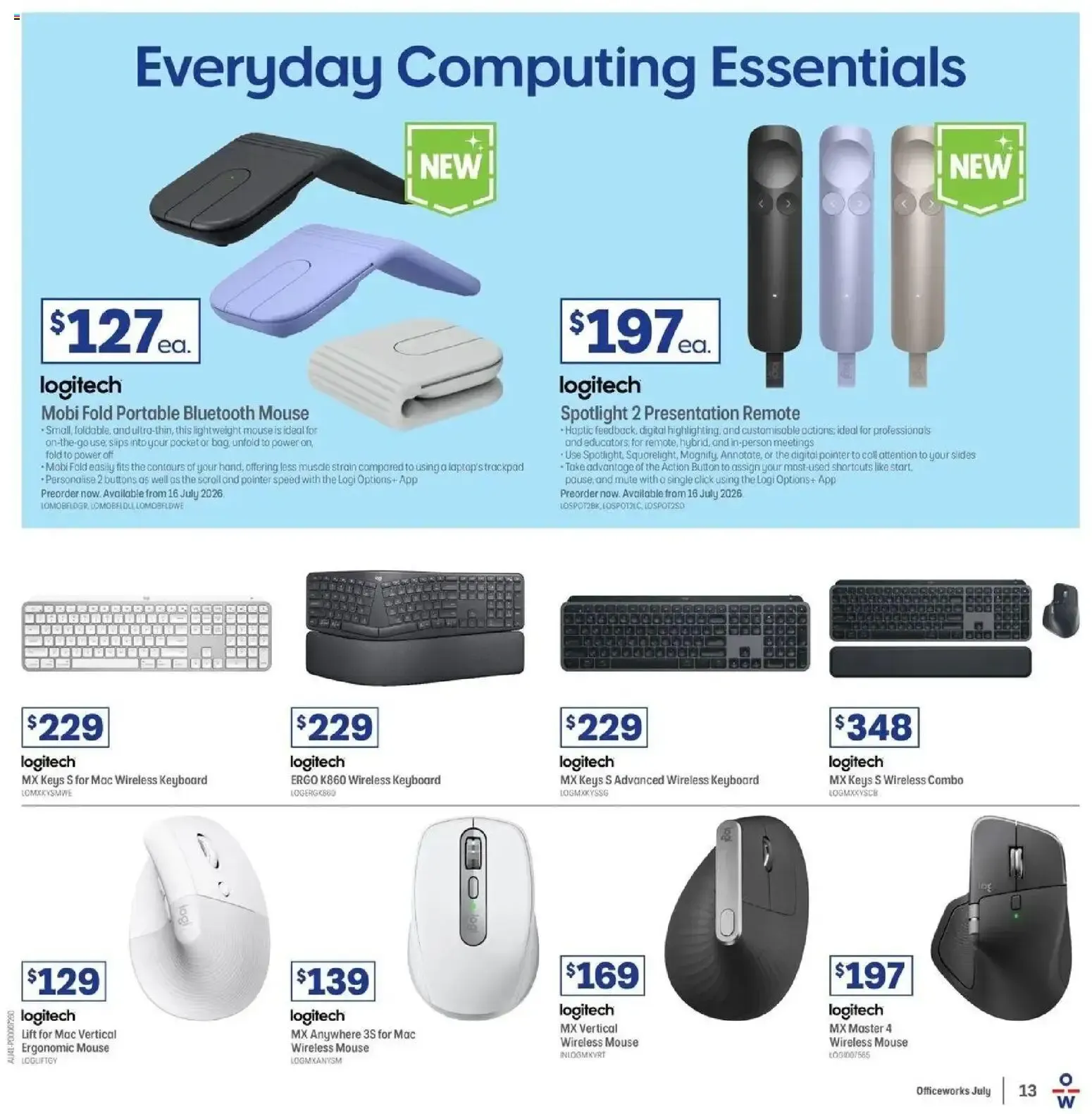 Officeworks Deals Catalogue - Catalogue valid from 13 July to 27 July 2026 - page 13