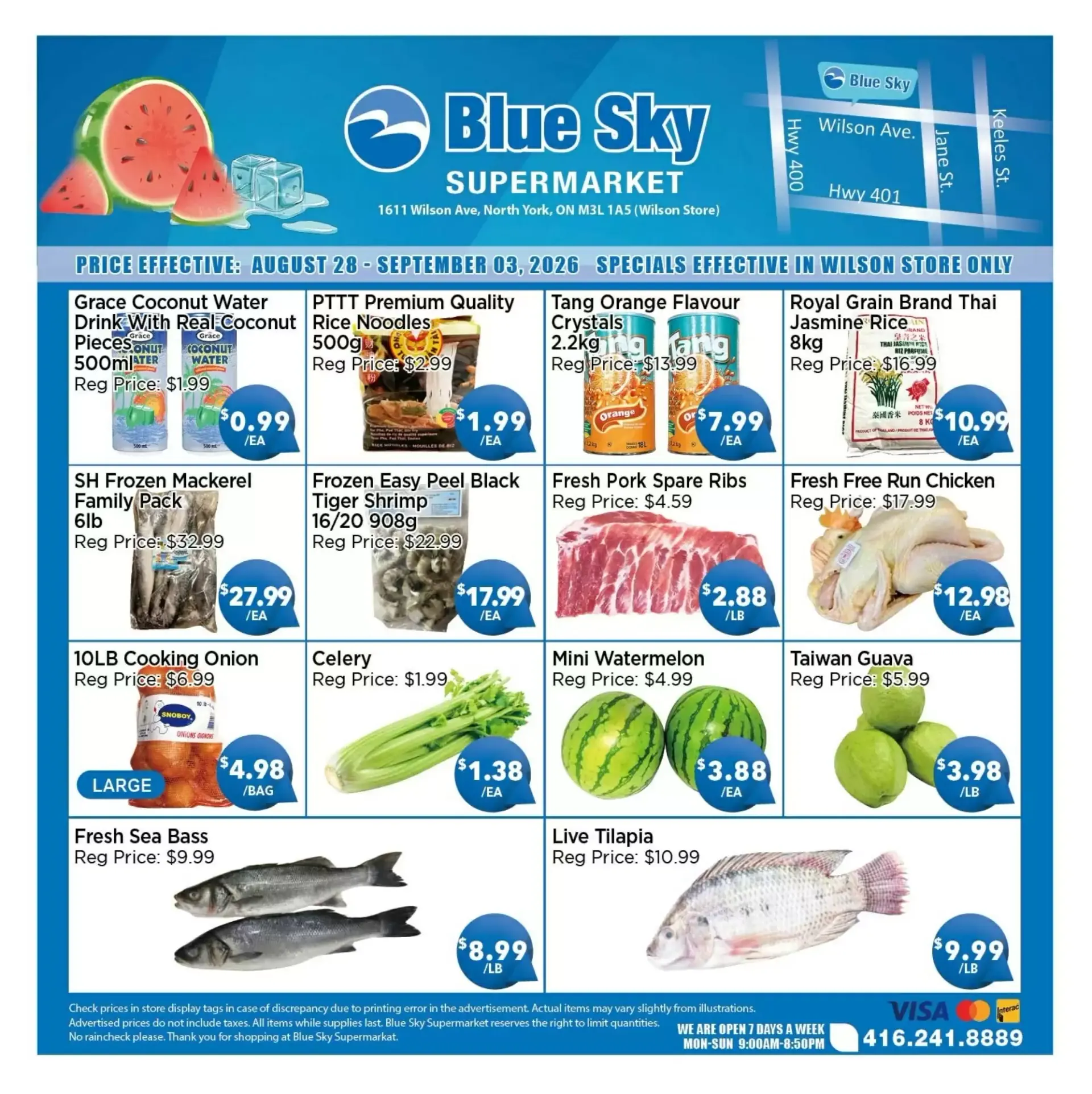 Blue Sky Supermarket flyer week 35 from August 28 to September 3 2026 - flyer page 1