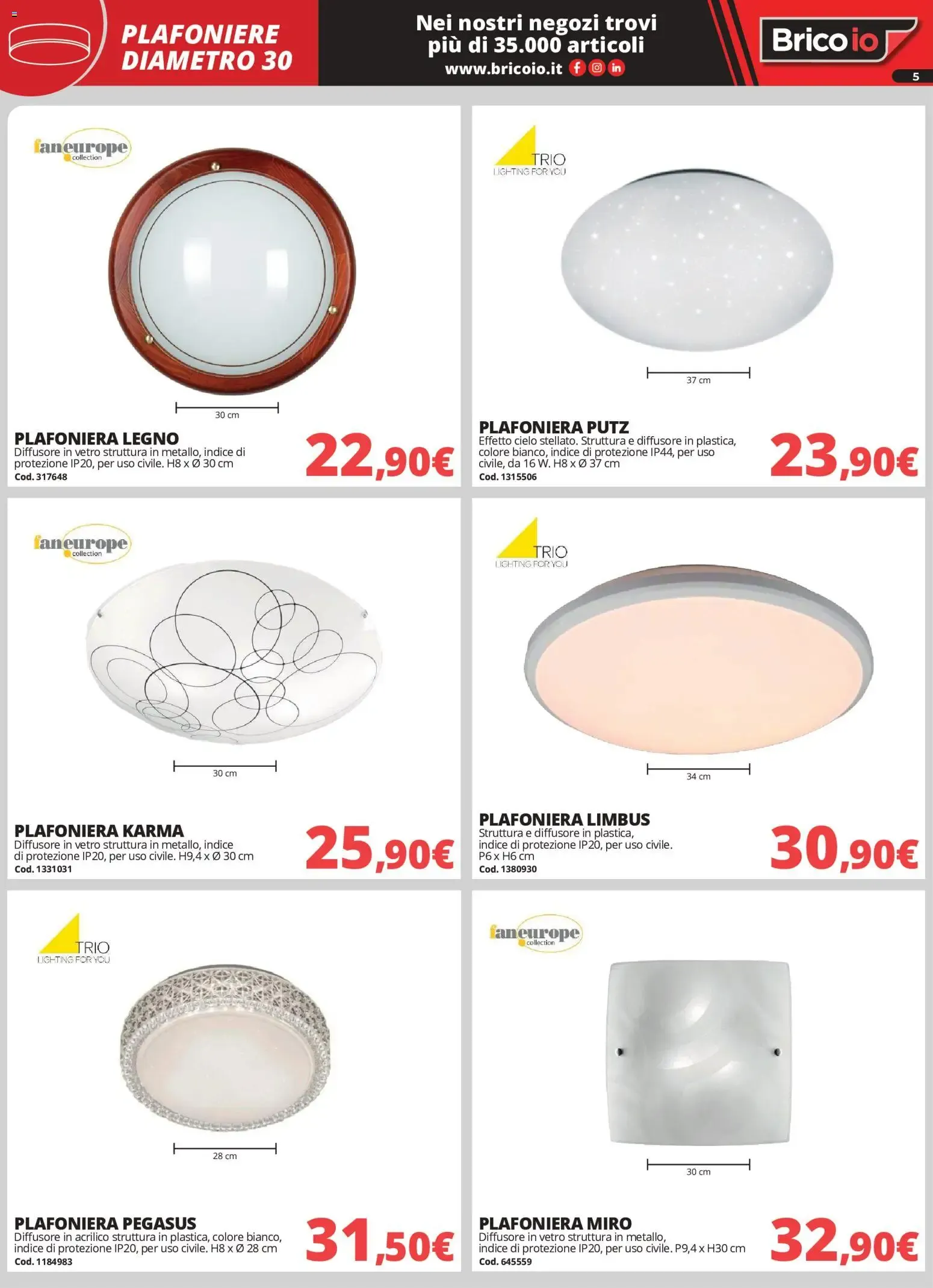 Nuovo Brico io volantino Illuminazione dal 01/10/2026 > offerte anteprima 🛍️ da 1 ottobre a 31 gennaio di 2027 - Pagina del volantino 5