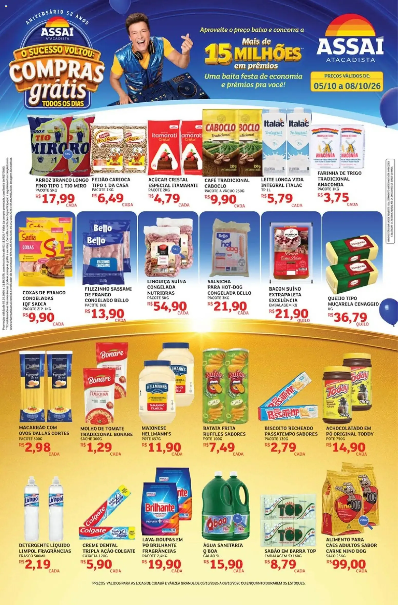 Encarte de Assaí Atacadista ofertas - MT de 05/10/2026 | Promoções Online 5 de outubro até 8 de outubro 2026 - Pagina 1