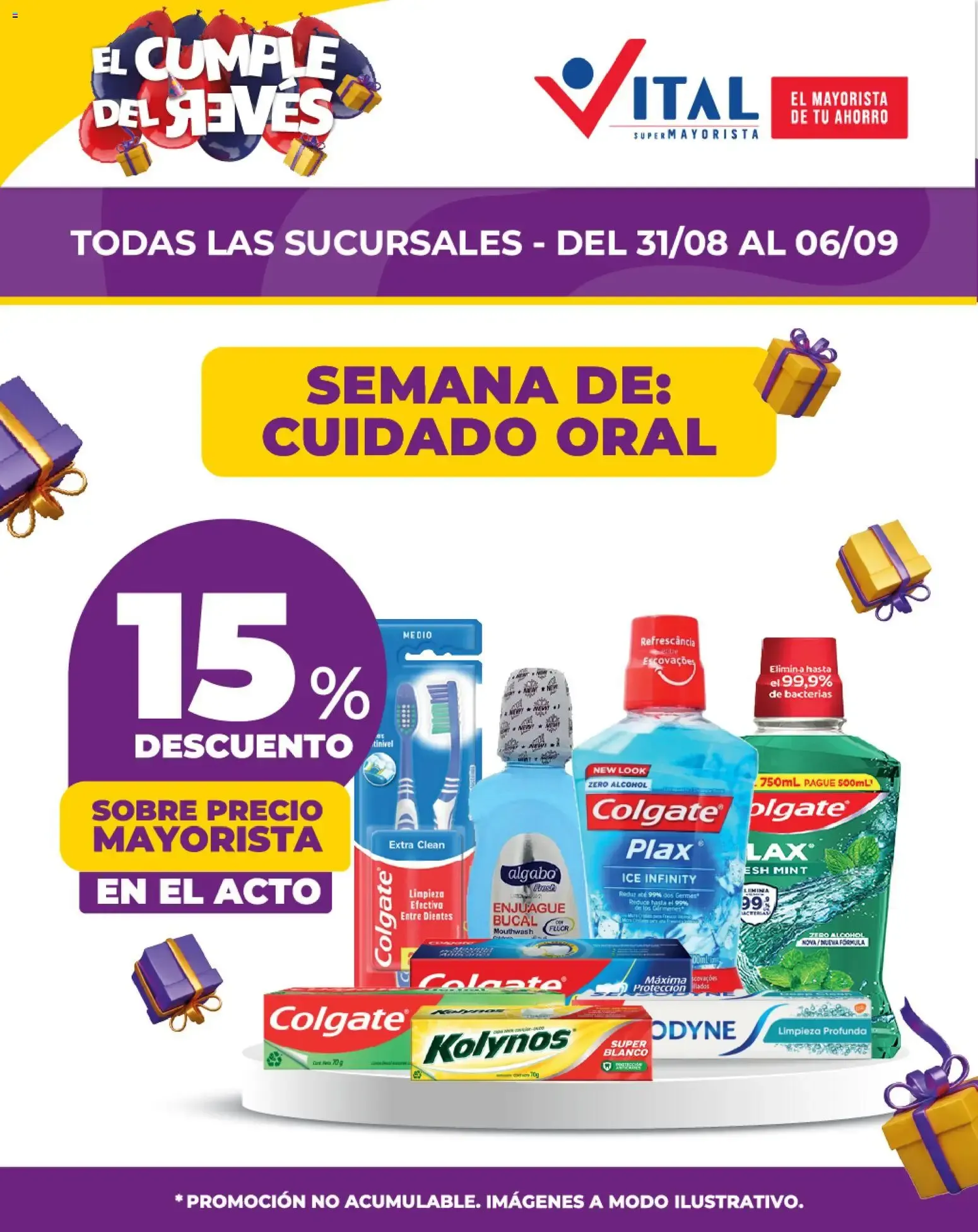 Ofertas de Vital - El Cumple del Jueves: Semana de Cuidado Oral 31 de agosto al 6 de septiembre 2026 - Página 1 del catálogo