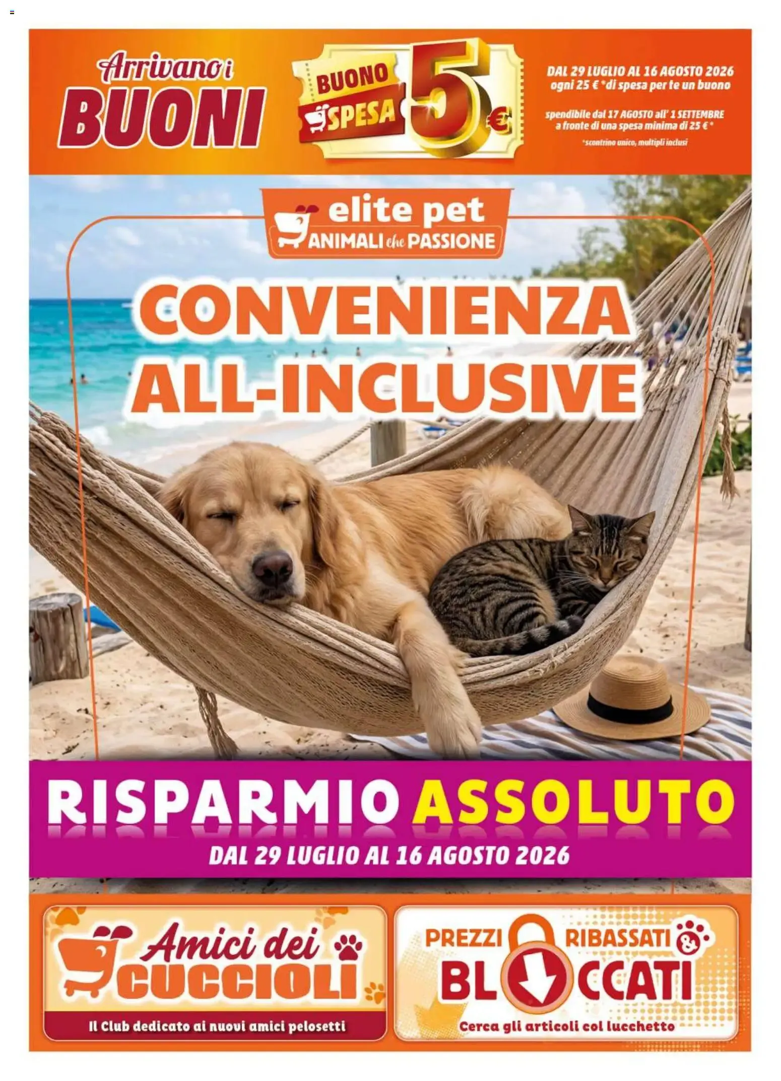 Nuovo Elite Supermercati volantino Pet dal 29/07/2026 > offerte anteprima 🛍️ da 29 luglio a 16 agosto di 2026 - Pagina del volantino 1