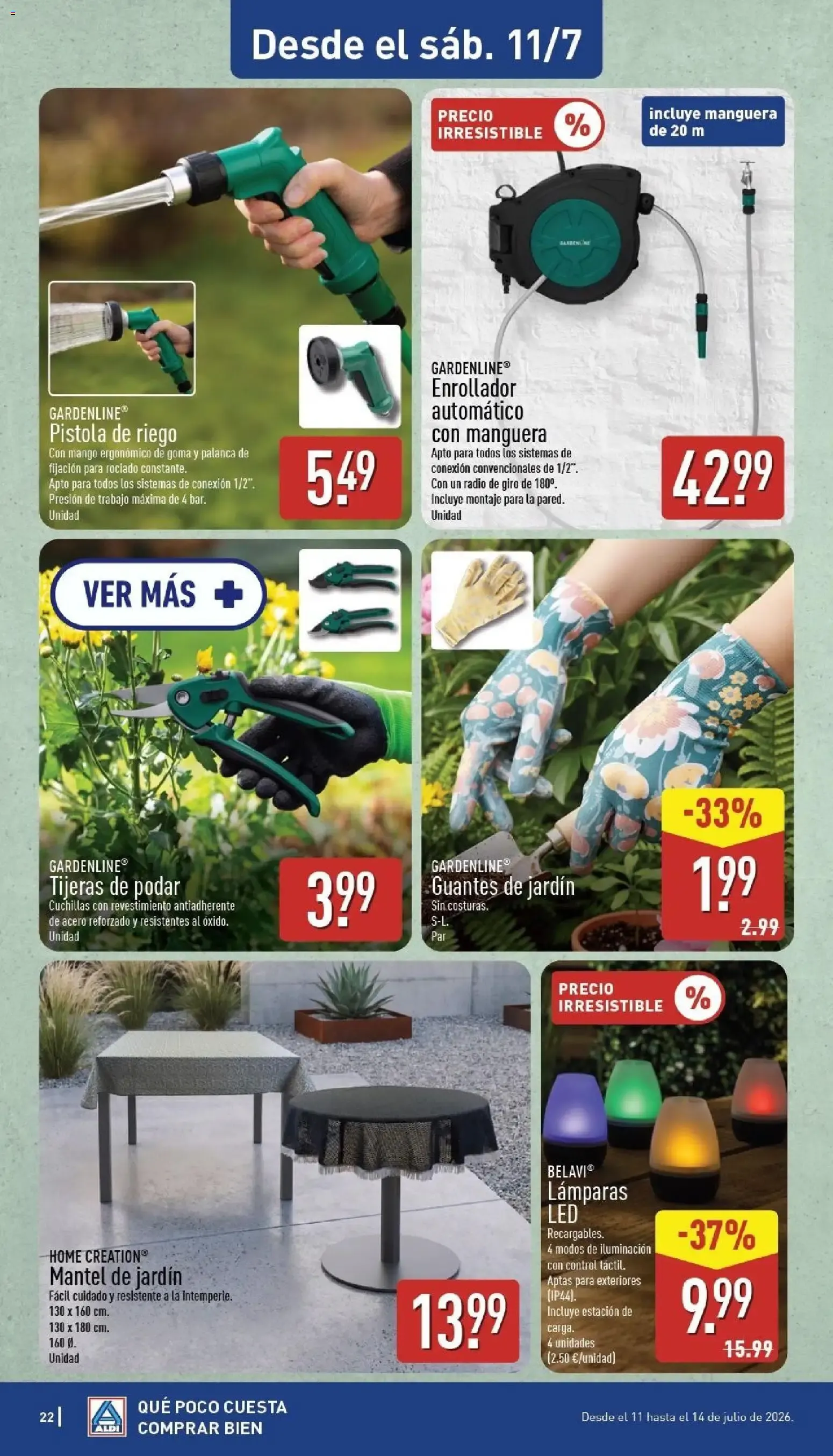 Catálogo de Aldi: Un Baño de Frescura al Mejor Precio 6 de julio al 12 de julio 2026 - Página 22