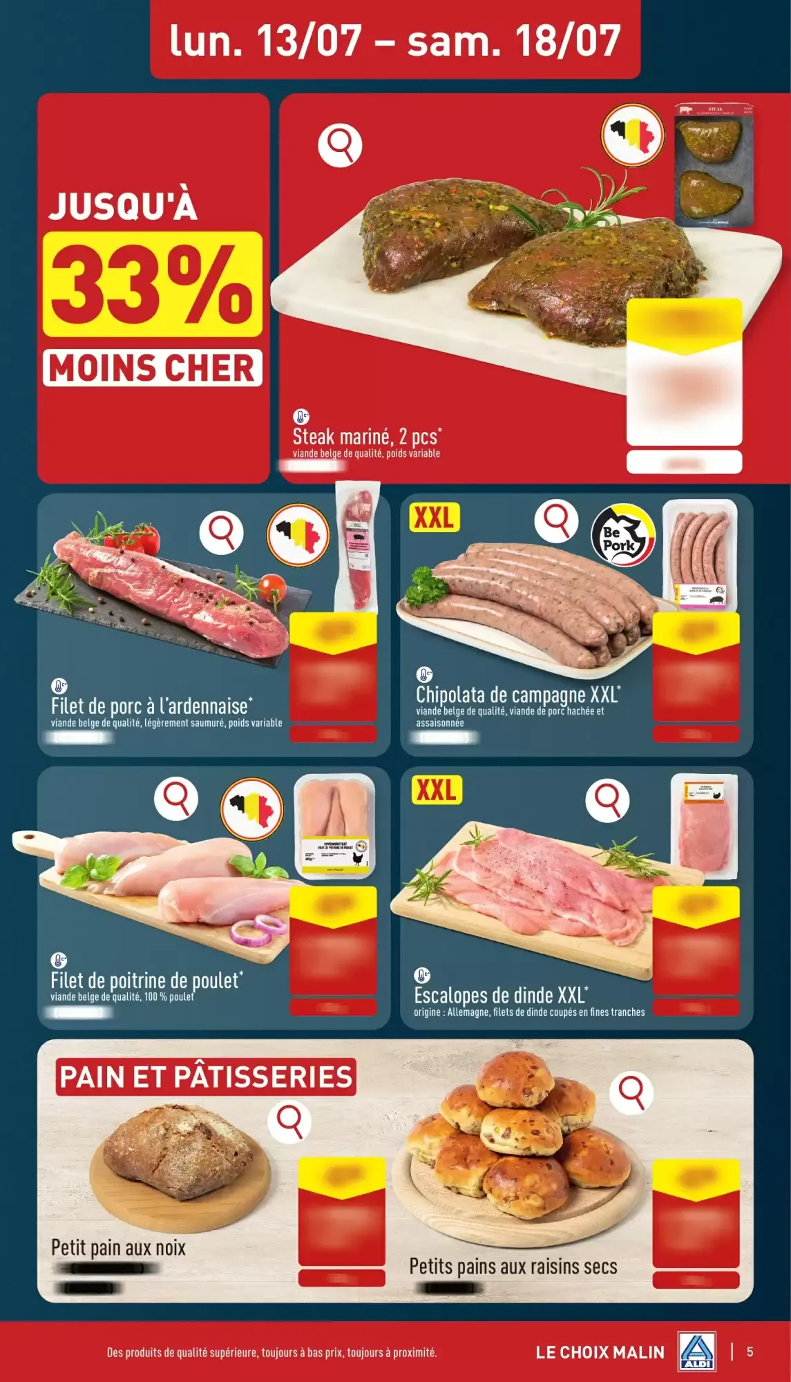 ALDI Dépliant du 13/07 au 18/07 van 13 juli tot 18 juli 2026 - folder pagina 5