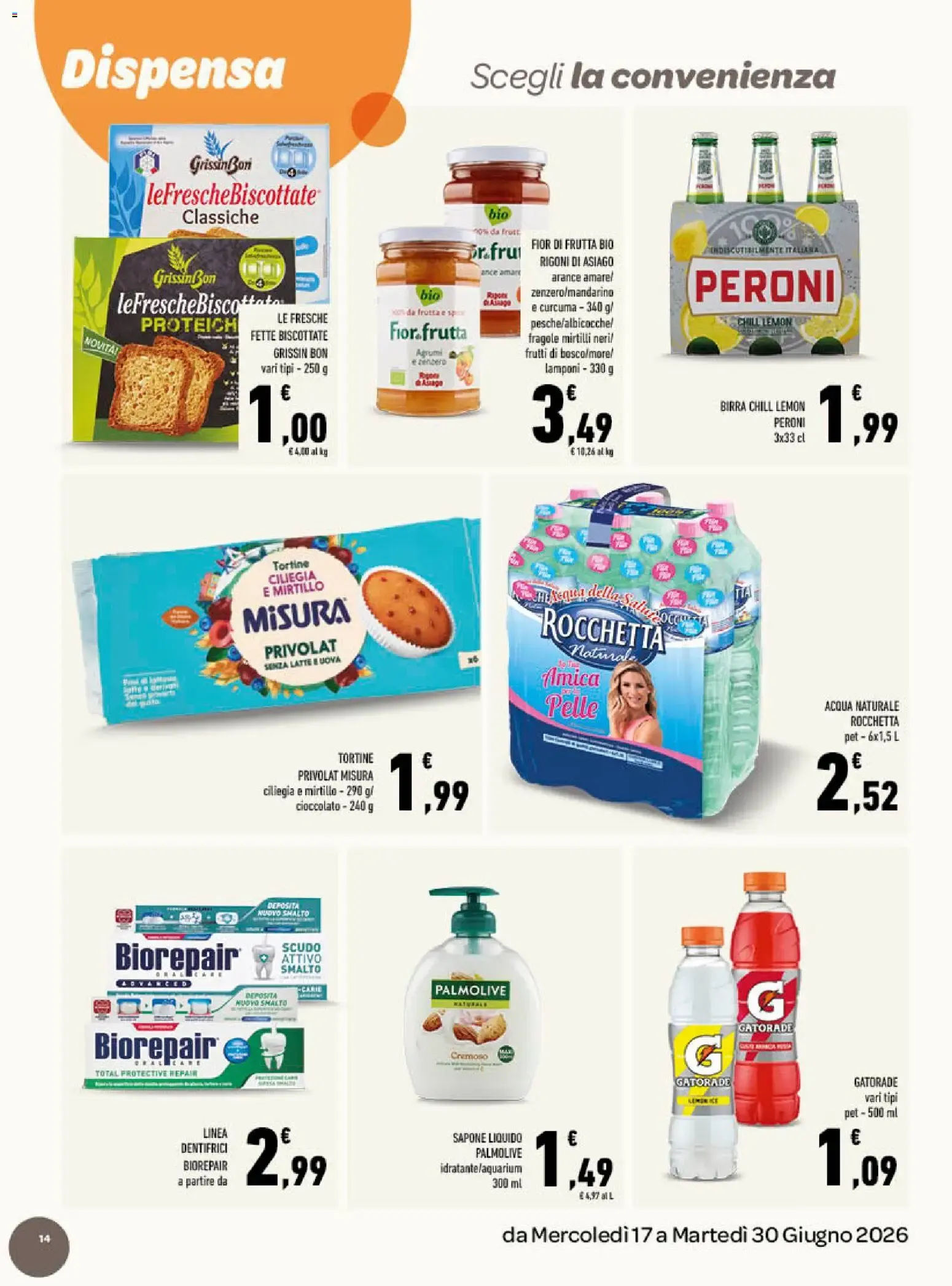 tuday CONAD - Gusto Italiano in Tavola da 17 giugno a 30 giugno di 2026 - Pagina del volantino 14