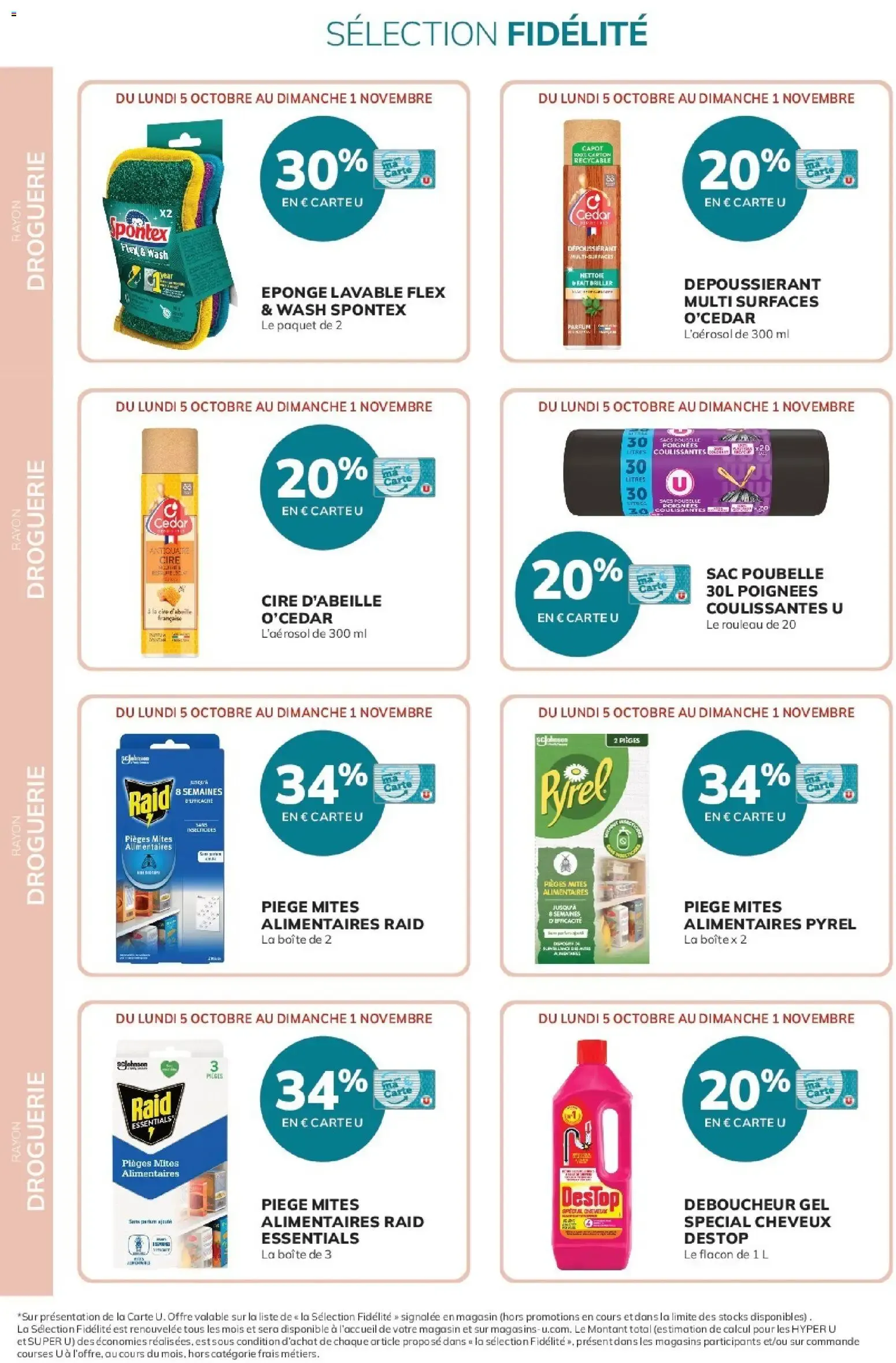 20% reversés sur votre Carte U du 5 octobre au 1 novembre 2026 - Catalogue page 10