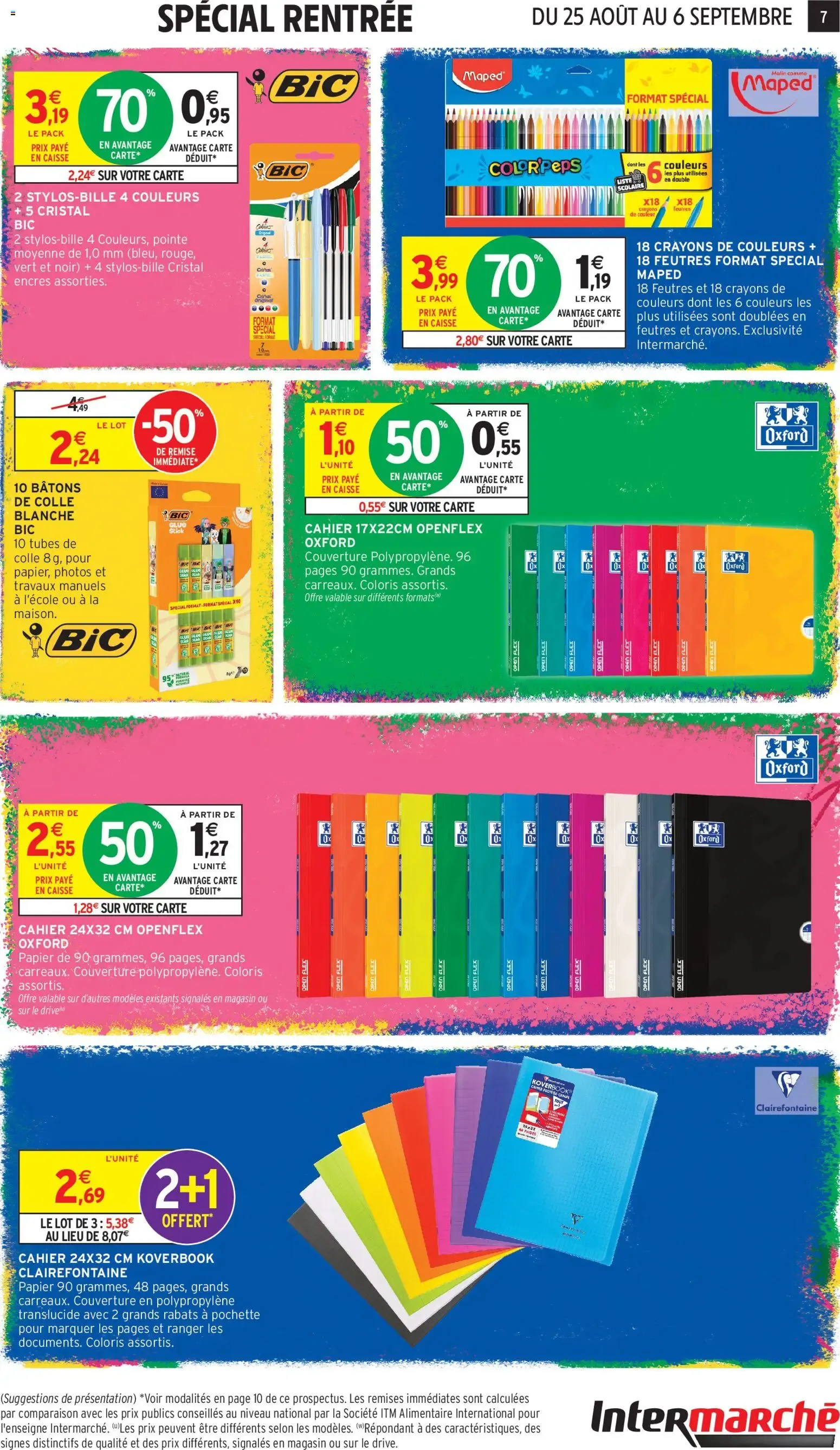 Intermarché - Découvrez nos offres spéciales rentrée à partir du 25/08/2026 - promo en ligne du 25 août au 6 septembre 2026 - Catalogue page 7