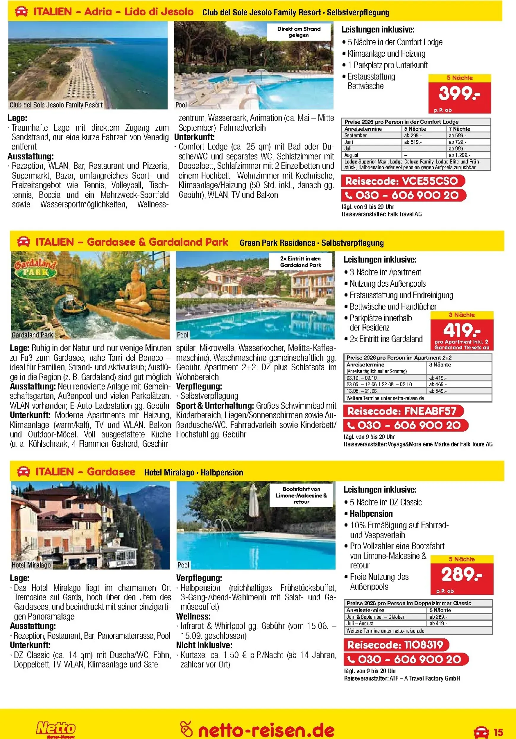 Netto Marken Discount - Reise-Angebote Prospekt – von Donnerstag 28.05.2026 bis Dienstag 30.06.2026 von 28. Mai bis 30. Juni 2026 - Prospekt seite 15
