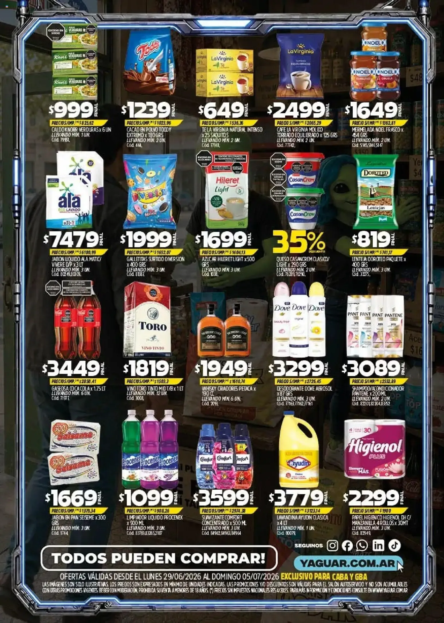 Ofertas de Mayorista Yaguar: Precios de otro planeta 29 de junio al 5 de julio 2026 - Página 2 del catálogo