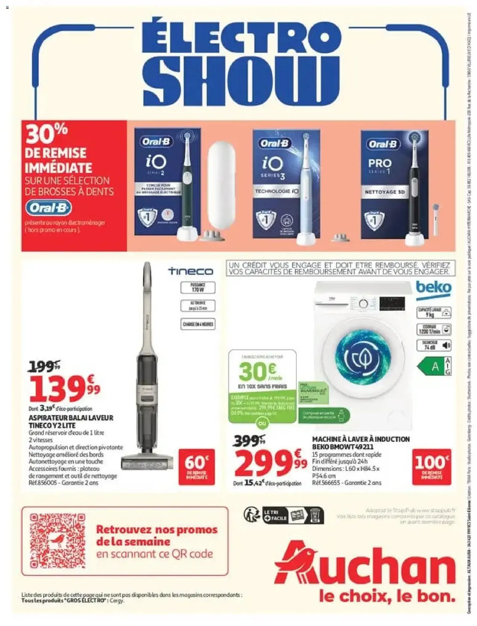Auchan - Electroshow à partir du 01/09/2026 - promo en ligne du 1 septembre au 13 septembre 2026 - Catalogue page 16