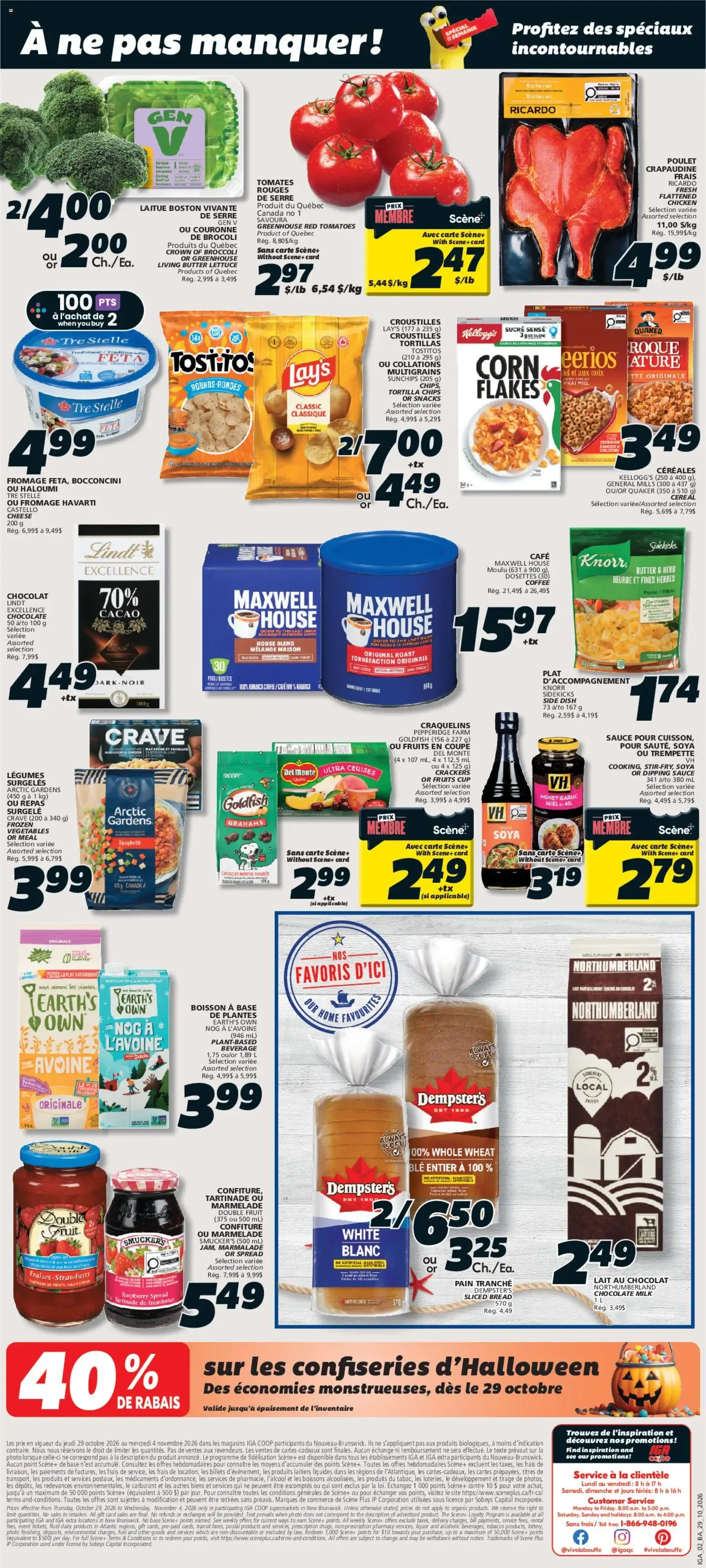 IGA weekly flyer / circulaire from Oct 29, 2026 > weekly specials & deals from October 29 to November 4 2026 - flyer page 2