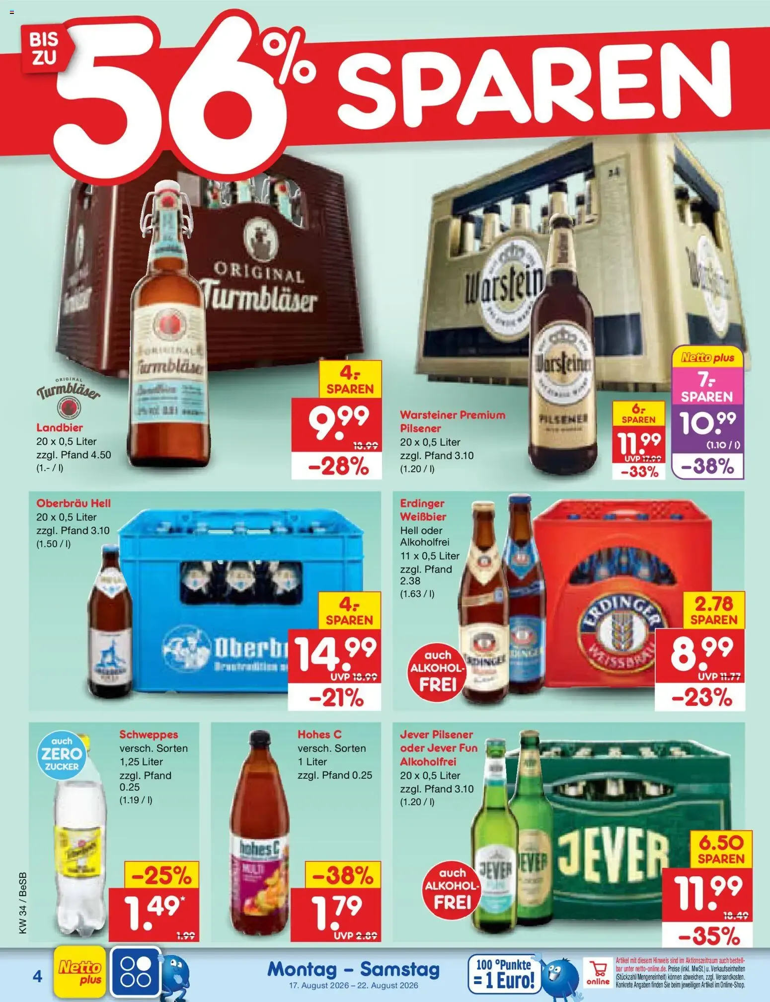 Netto Marken-Discount Prospekt (ab 17.08.2026) » Angebote von 17. August bis 22. August 2026 - Prospekt seite 6