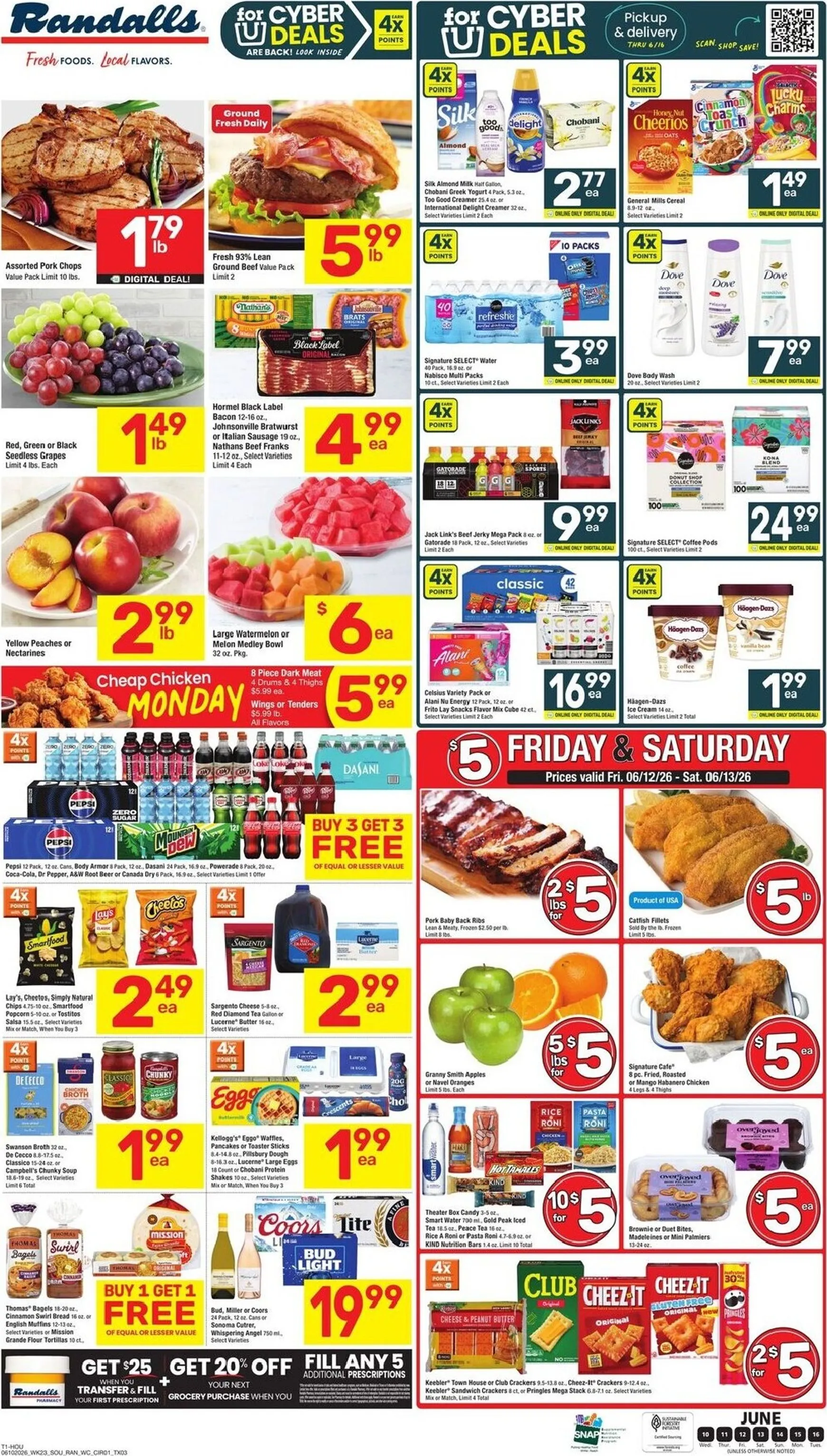 Weekly ad Future Randalls flyer valid from Wednesday 06/10/2026 to Tuesday 06/16/2026 from June 10 to June 16 2026 - Page 1