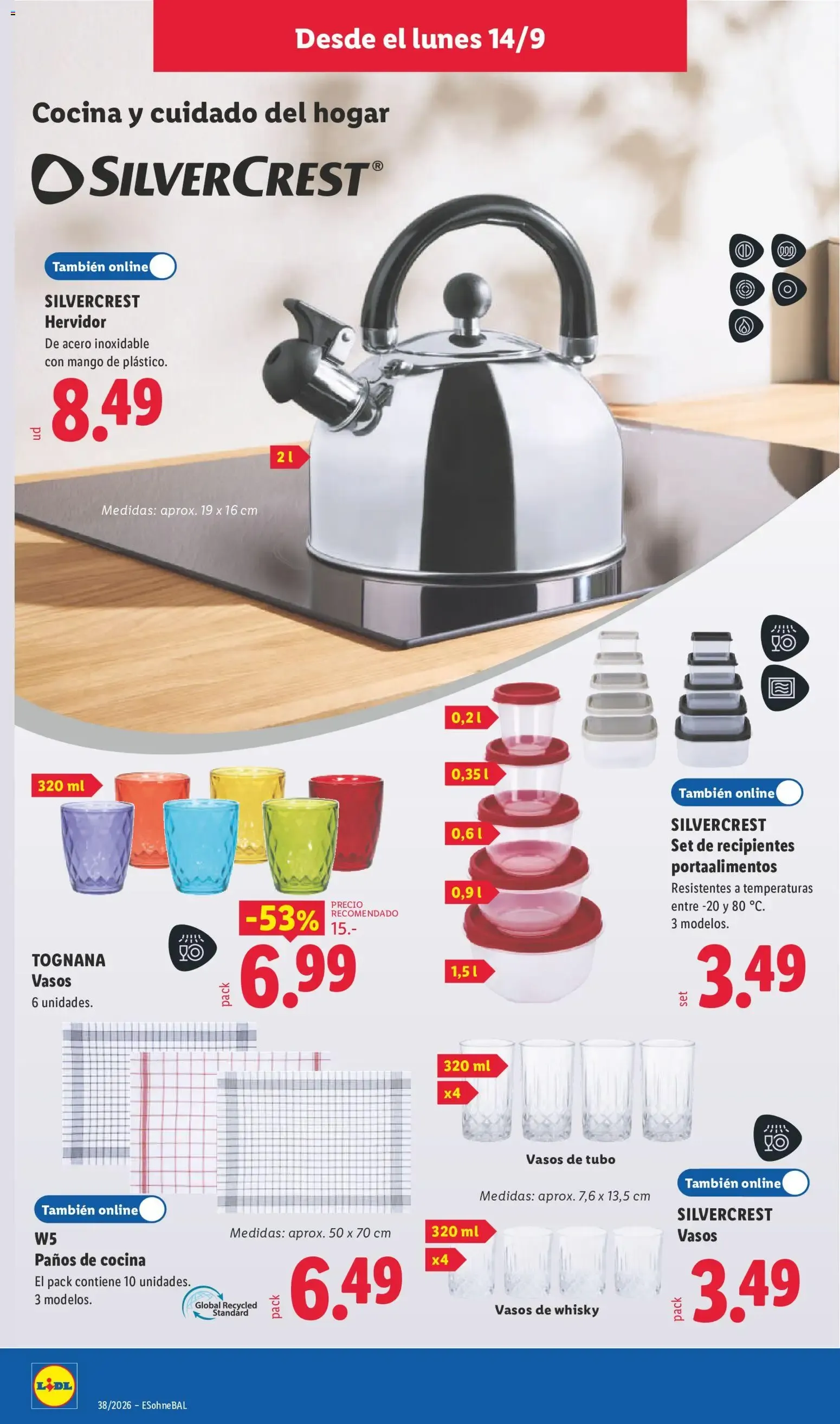 Catálogo de Lidl folleto de bazar del 14/09/2026 | Ofertas 14 de septiembre al 20 de septiembre 2026 - Página 10