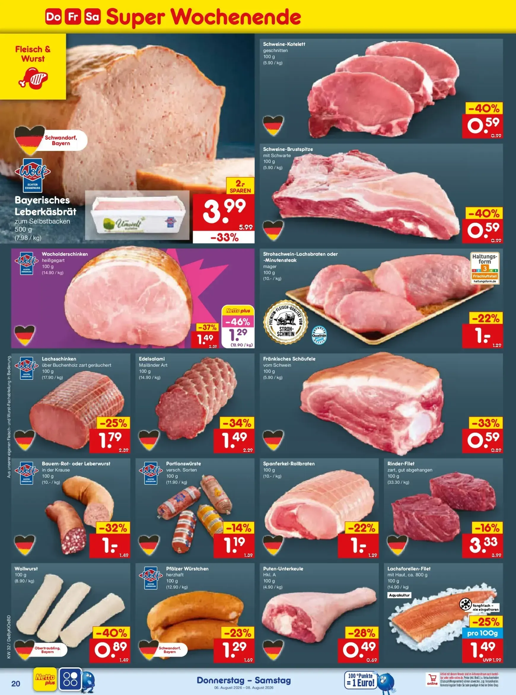 Netto Marken Discount - Super Wochenende Prospekt – von Donnerstag 06.08.2026 bis Samstag 08.08.2026 von 6. August bis 8. August 2026 - Prospekt seite 2