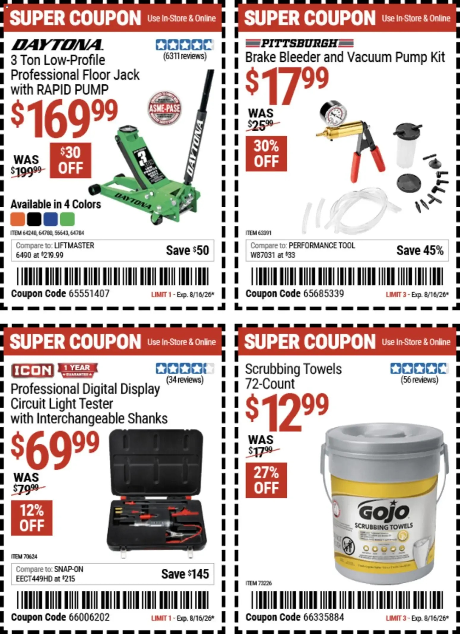 Weekly ad Harbor Freight Weekly Ad (08/03 - 08/16 2026) - Flyer from August 3 to August 16 2026 - Page 2