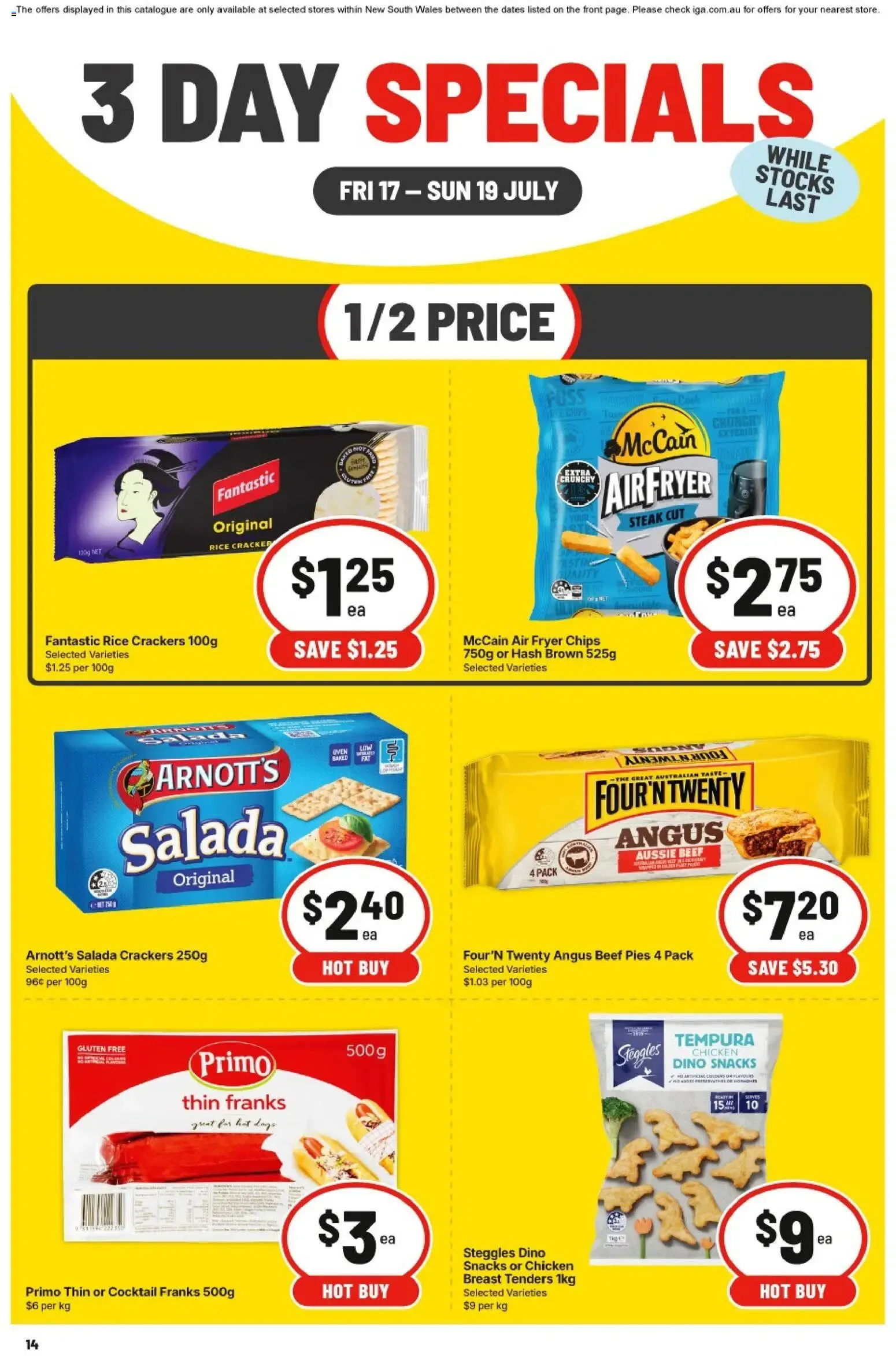 3 DAY SPECIALS - IGA - Catalogue valid from 7 May to 7 July 2027 - page 1