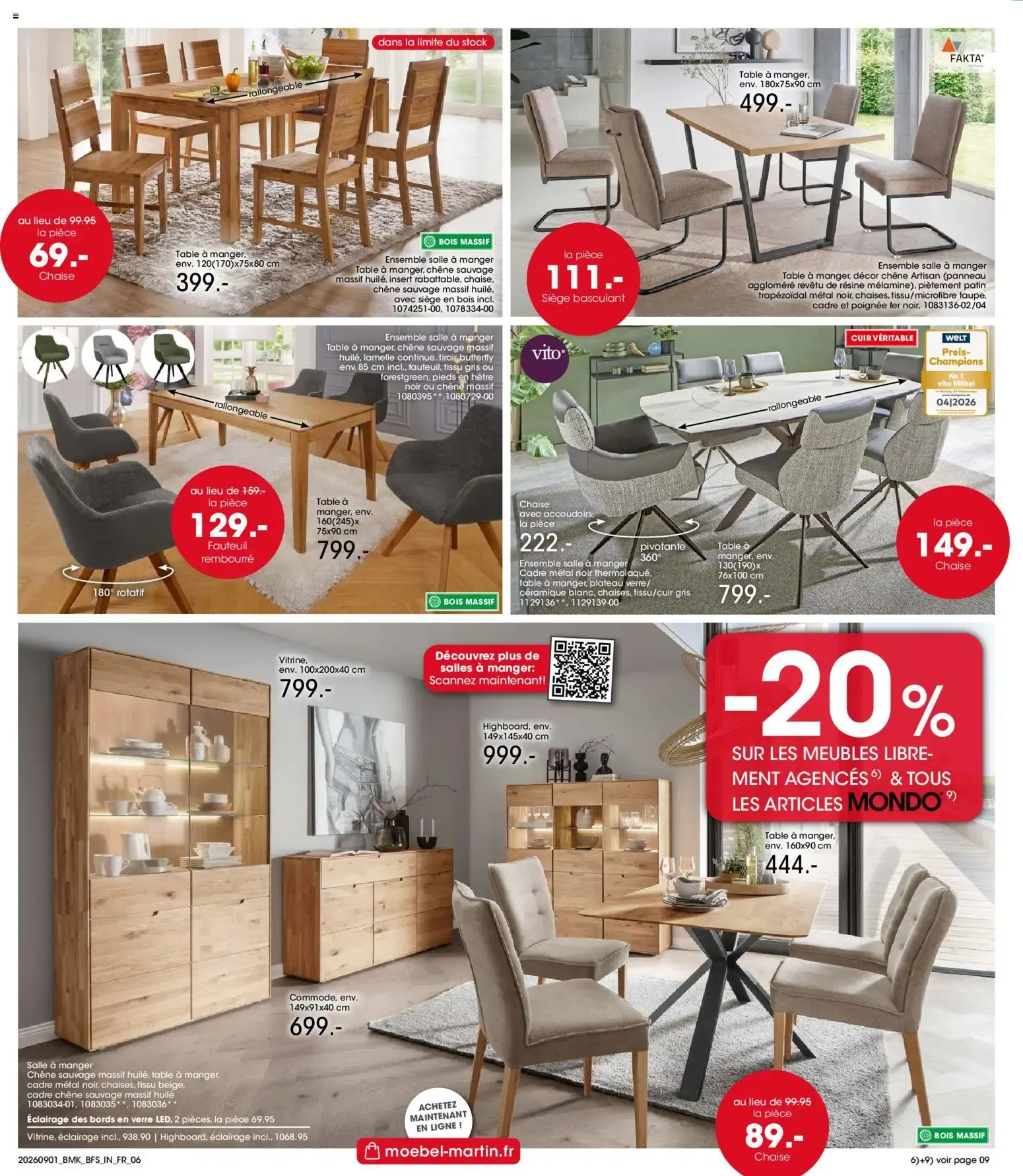 Möbel Martin: Salon de la Cuisine y Salon del Mueble Rembourré du 1 septembre au 30 septembre 2026 - Catalogue page 6
