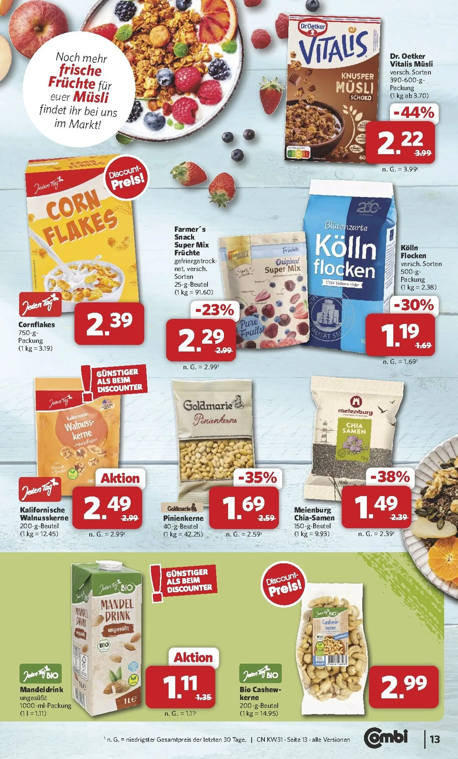 Combi Prospekt – von Montag 27.07.2026 bis Samstag 01.08.2026 von 27. Juli bis 1. August 2026 - Prospekt seite 13