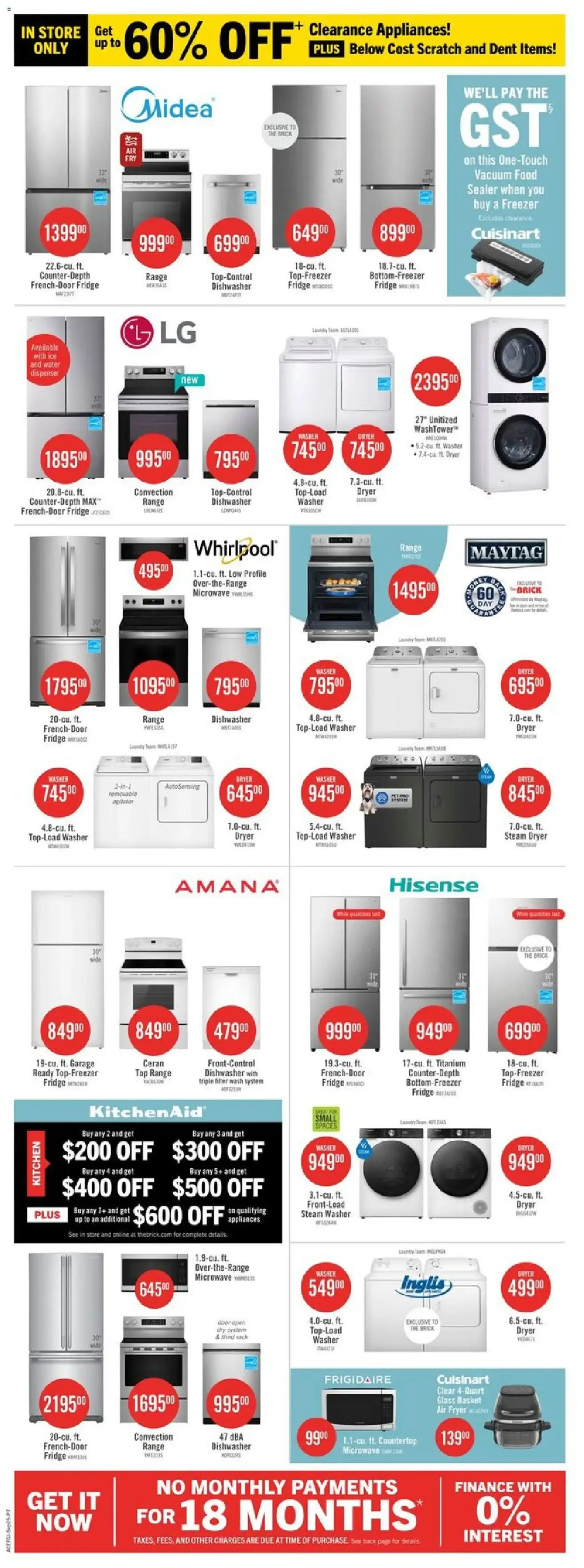 The Brick Semi-Annual Sale from September 25 to September 28 2026 - flyer page 16