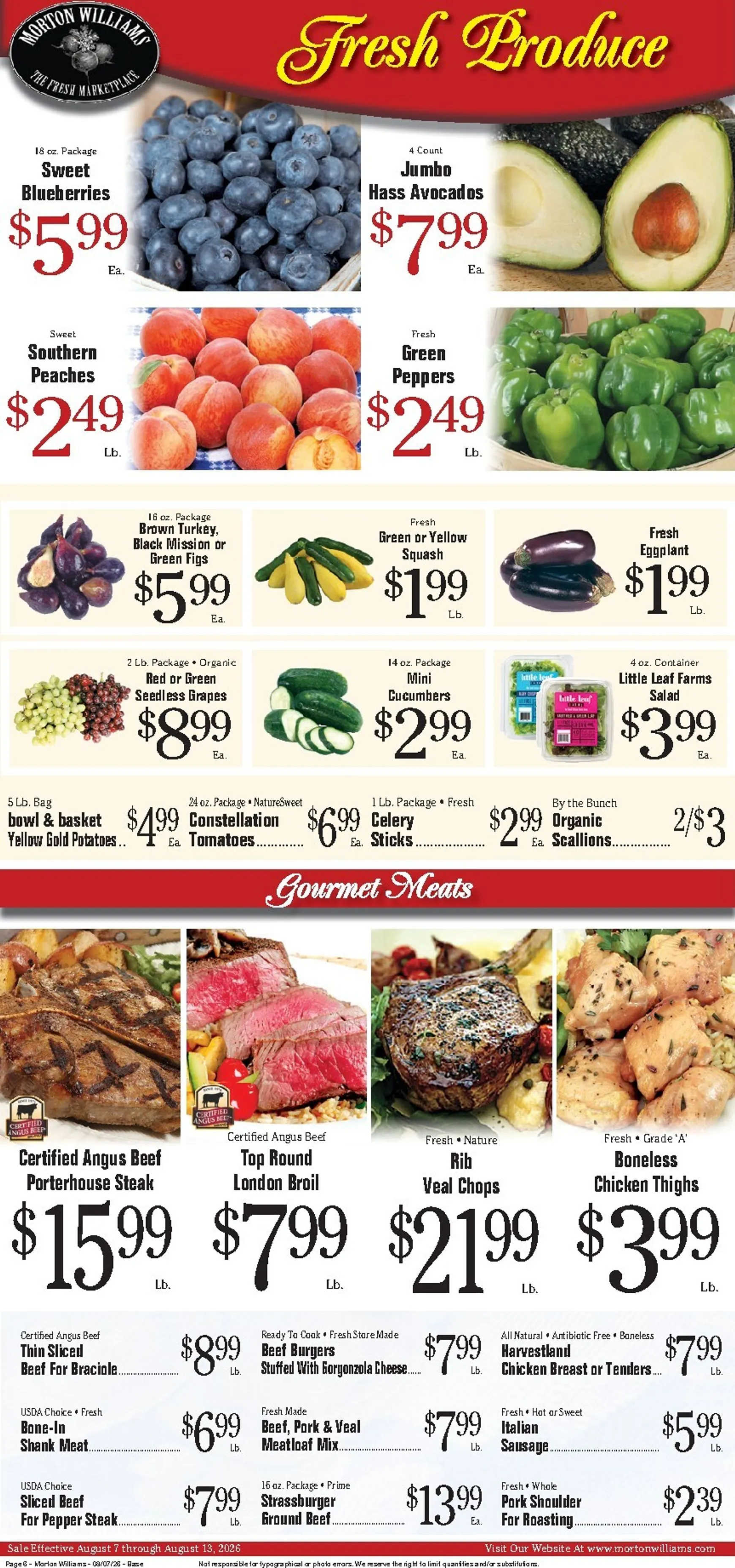 Weekly ad Current Morton Williams - Manhattan / Jersey City leaflet valid from Friday 08/07/2026 to Thursday 08/13/2026 from August 7 to August 13 2026 - Page 6