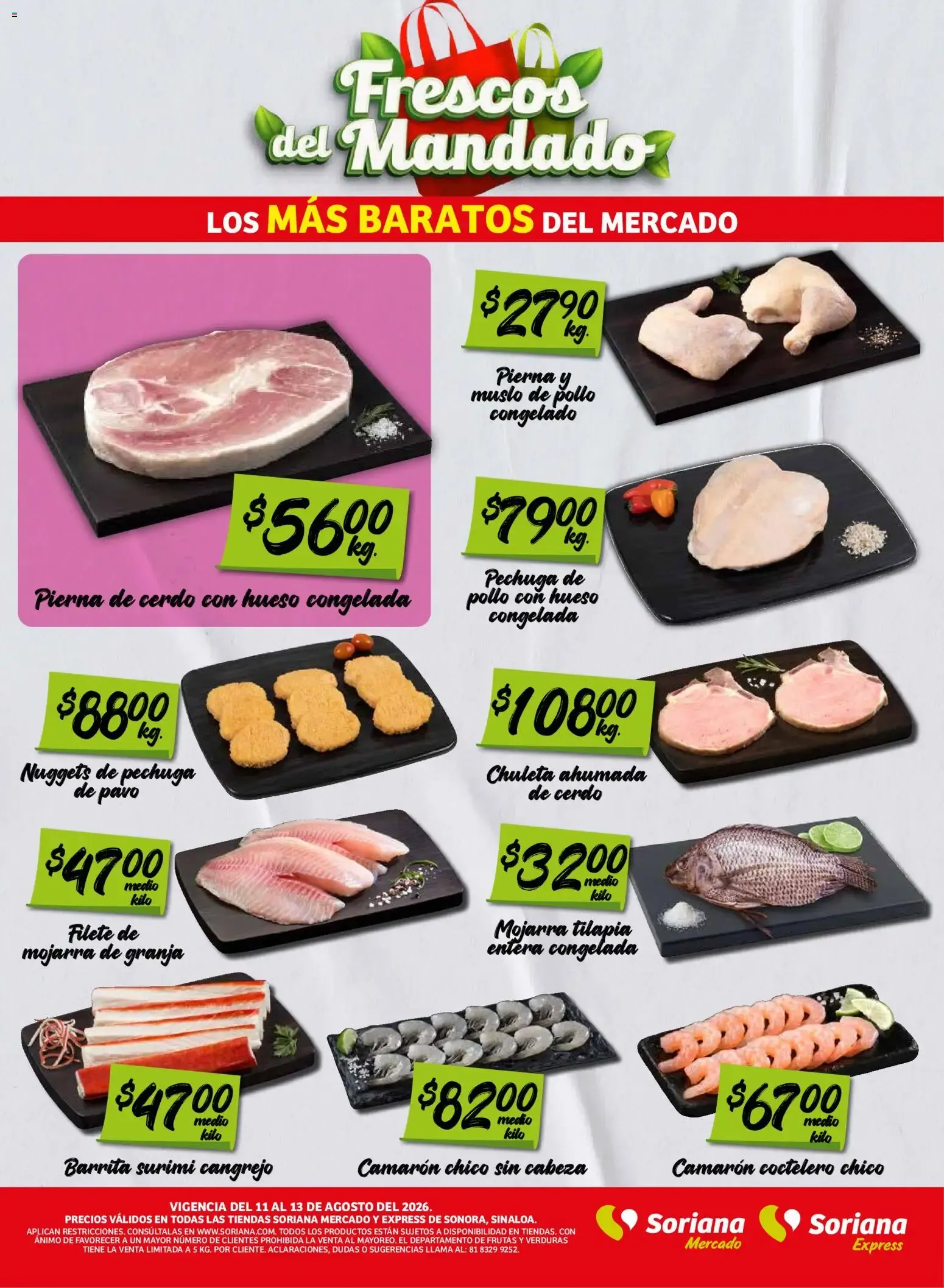 Catálogo de Frescos del Mandado Los Más Baratos del Mercado 11 de agosto al 13 de agosto 2026 - Pagina 2