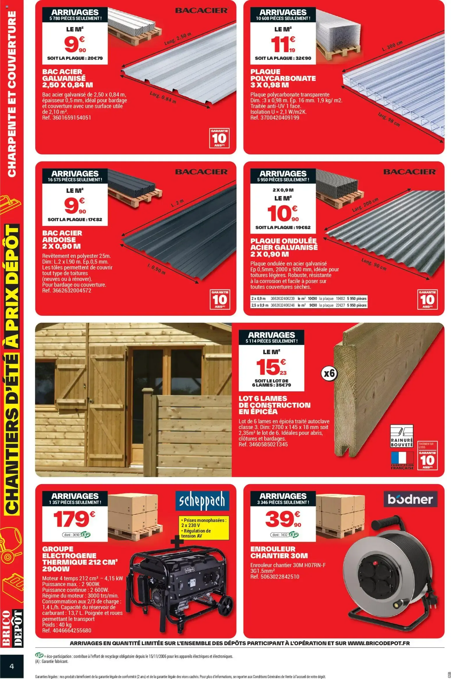 CHANTIERS D'ÉTÉ À PRIX DÉPÔT du 3 juillet au 16 juillet 2026 - Catalogue page 4