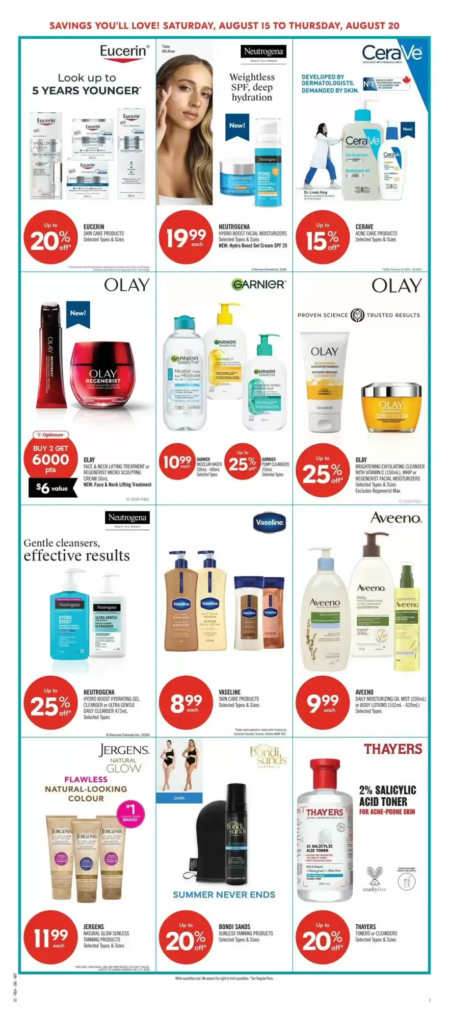 Shoppers Drug Mart flyer week 33 from August 15 to August 20 2026 - flyer page 14