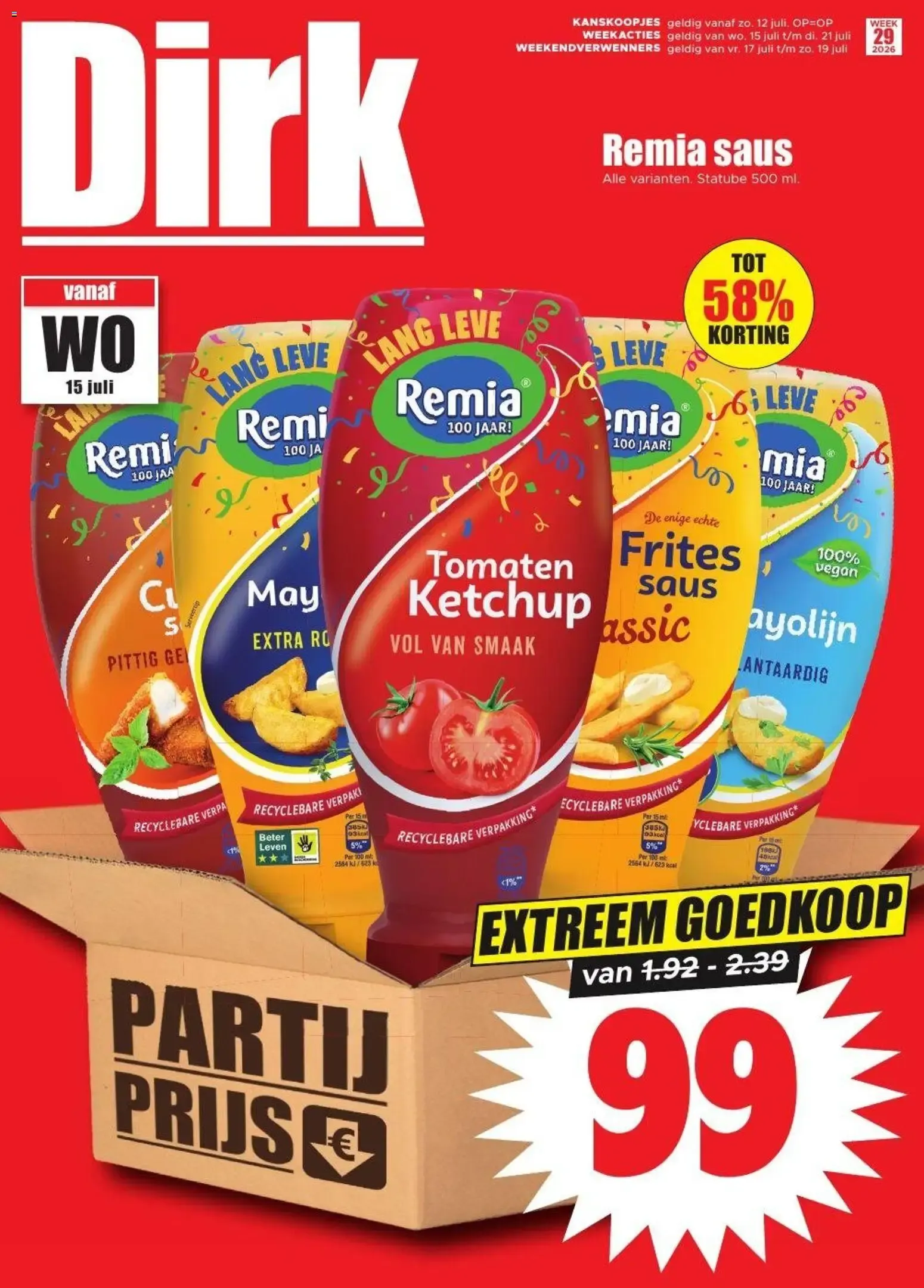 Dirk van 15 juli tot 21 juli 2026 - Folder pagina 1