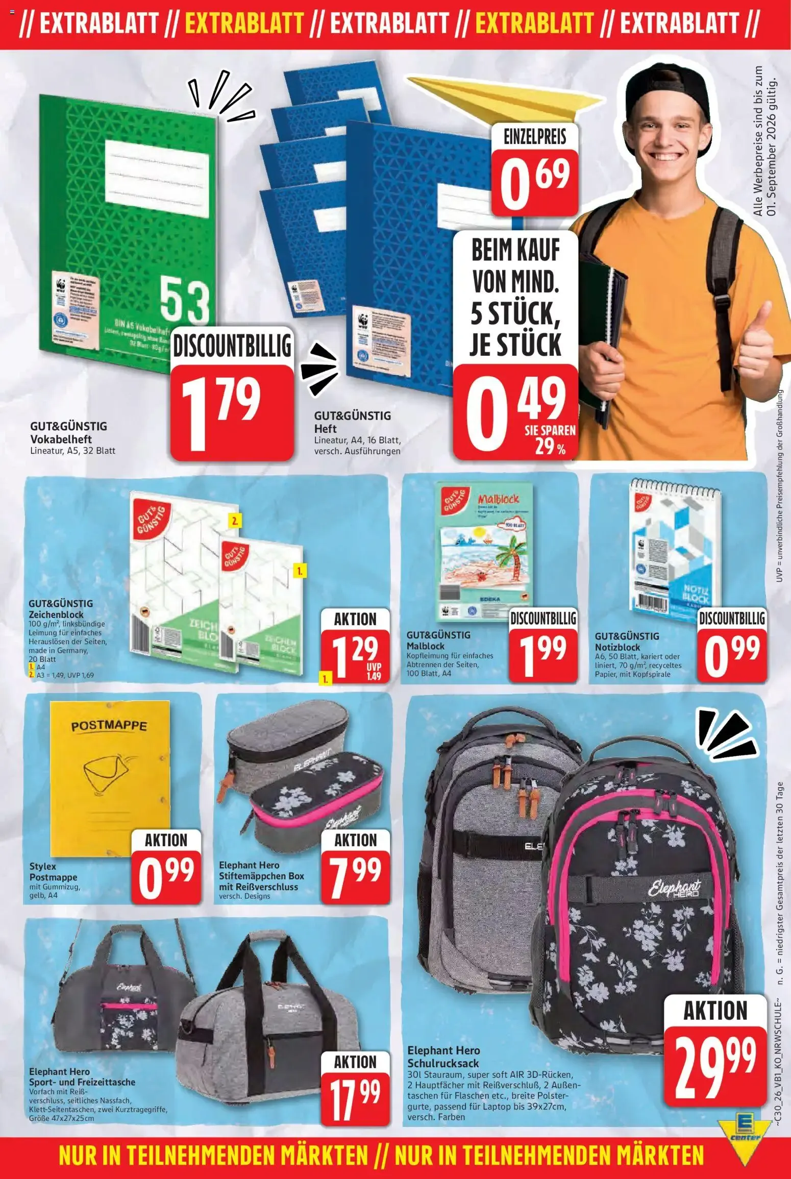 MIT VOLLGAS INS NÄCHSTE SCHULJAHR! von 16. Juli bis 1. September 2026 - Prospekt seite 3